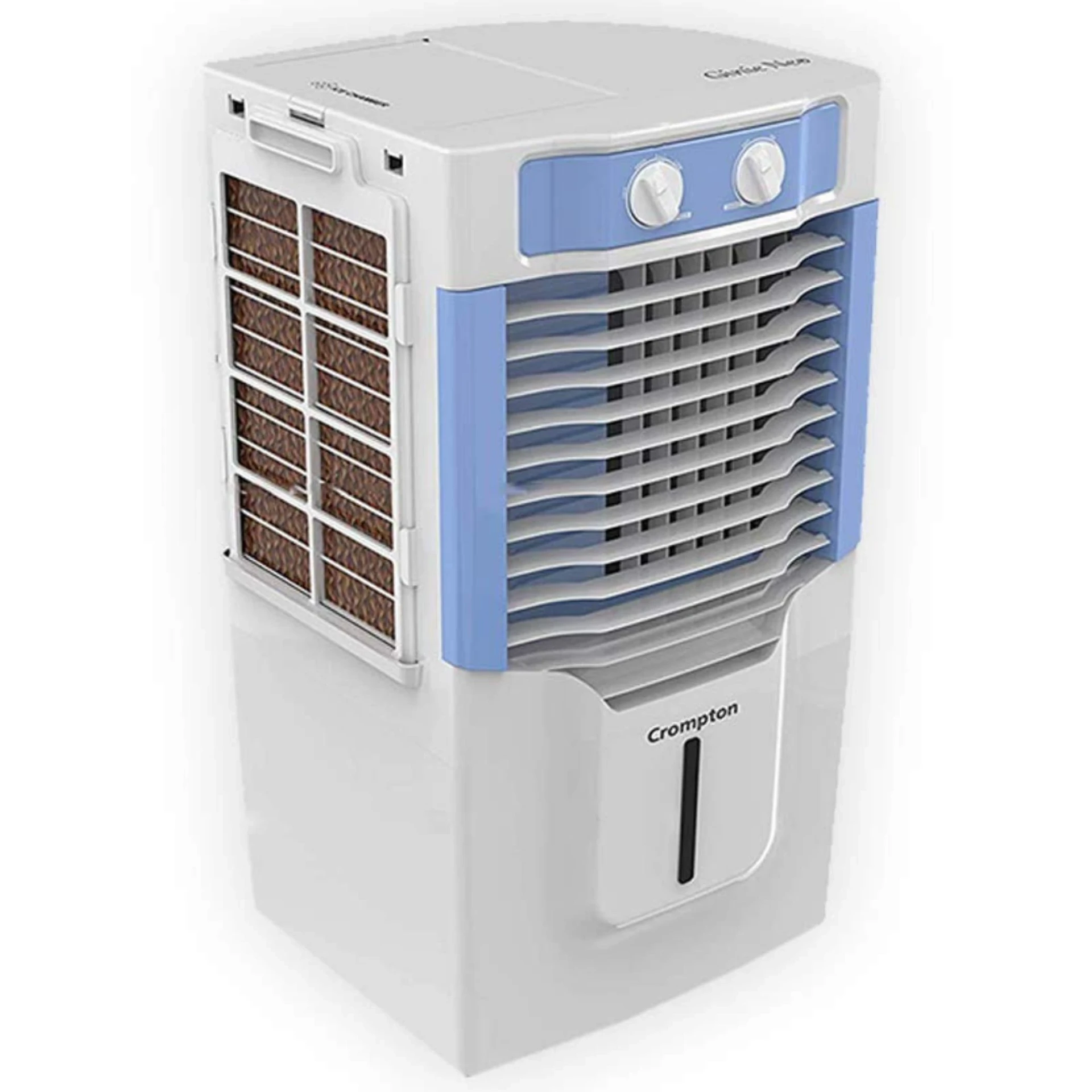 Crompton Ginie Neo Personal Air Cooler - 10L, White and Light Blue