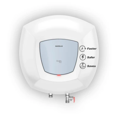 Havells All New Greta Pro 15L 5 Star Storage Water Heater (Geyser) | Faster Heating | Safe to use | Saves electricity |Engineered for Hard Water | Feroglas Coated Anti Rust Tank | Made in India