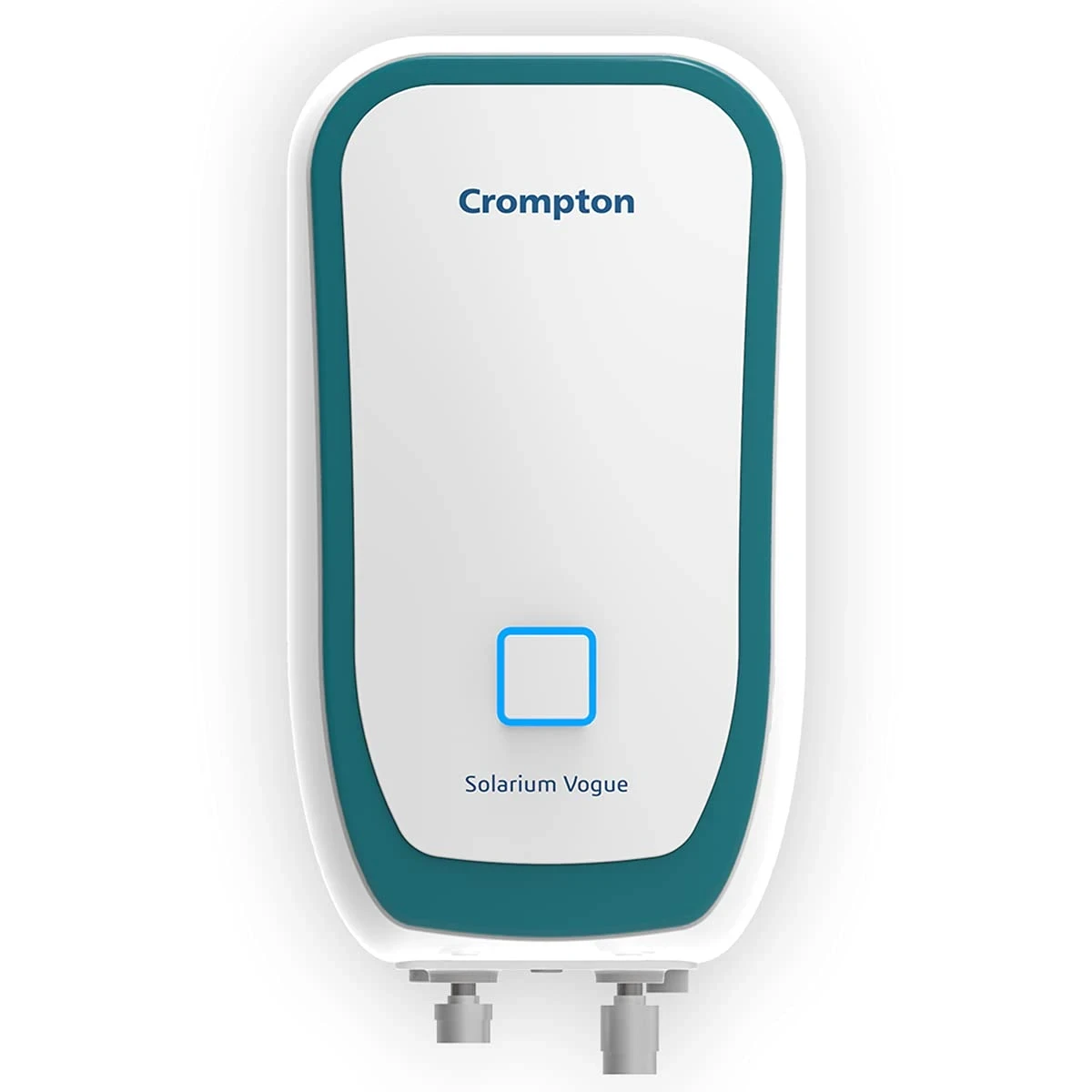 Crompton Solarium Vogue 3-Litre, 3KW Instant Water Heater/Geyser with free Installation & Pipe (White and Turquoise Blue)
