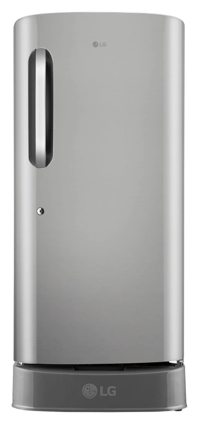 LG 210 L, 5 Star, Smart Inverter, Direct Cool Single Door Refrigerator (GLD2256ZAPZ, Shiny Steel, Fit Max Chiller Tray, Base stand with Drawer & Runs on Home Inverter)