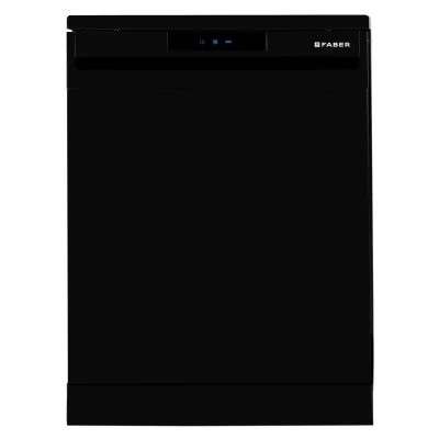 Faber 14 Place Free Standing Dishwasher|6 Wash Programs| LED Display| Adjustable Racks | Half Load Wash| 2Yr Comprehensive & 10Yr Cavity Warranty |FFSD 6PR 14 S BK Digital, Black Finish