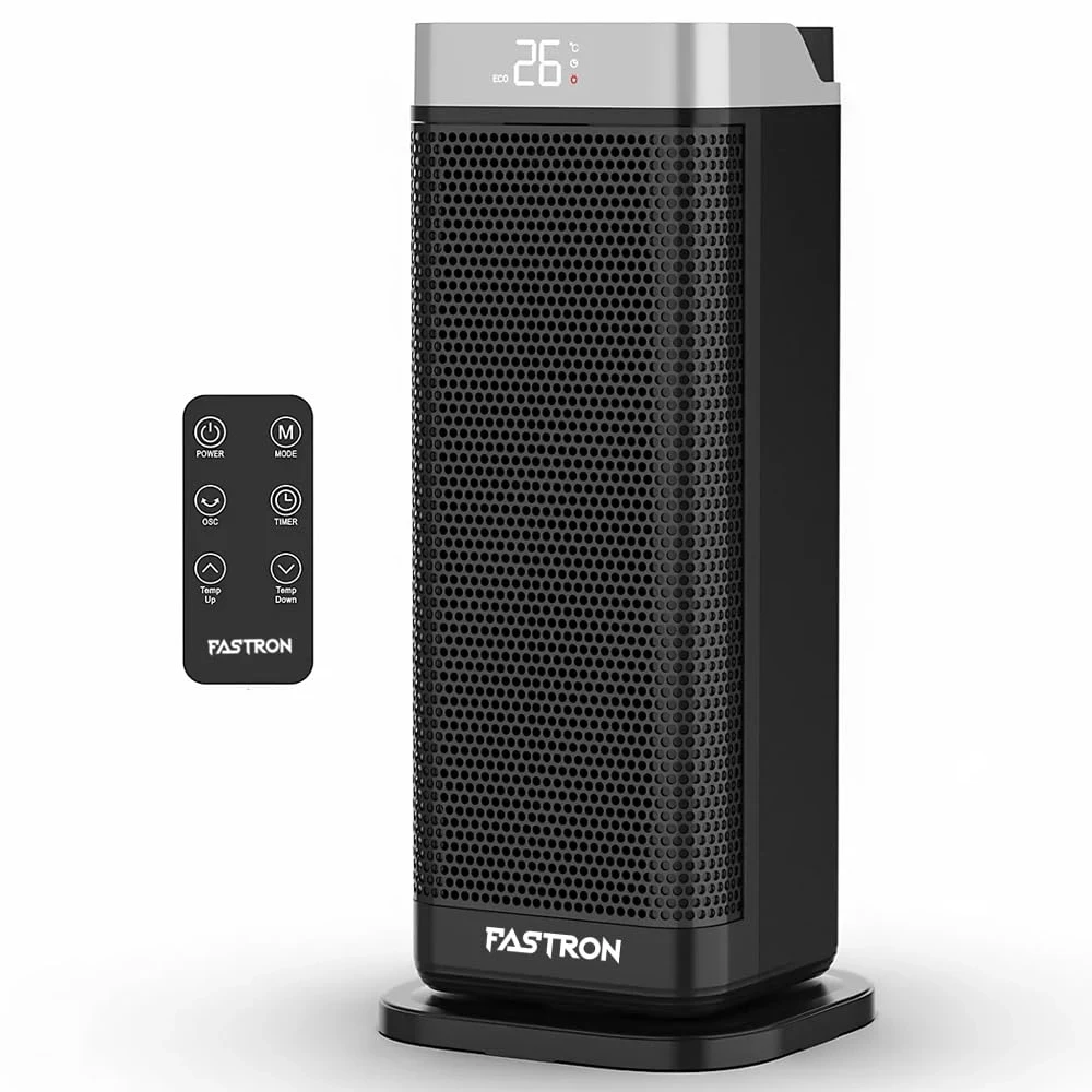 FASTRON 2000W PTC Space Heater for Indoor Use | Fast Heating Portable Electric Heater with Remote, 12H Timer, 70Â° Oscillation, Large Ceramic Room Heater for Bedroom, Office & Home Safety Protection