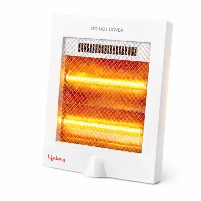 Lifelong Regalia 800 Watts Quartz Room Heater for Home with 2 Power settings, ISI Certified, 2 Rod Heater for Room |Cord Length 1.5 Meter| 1 Year Manufacturer's Warranty (LLQH922, White)