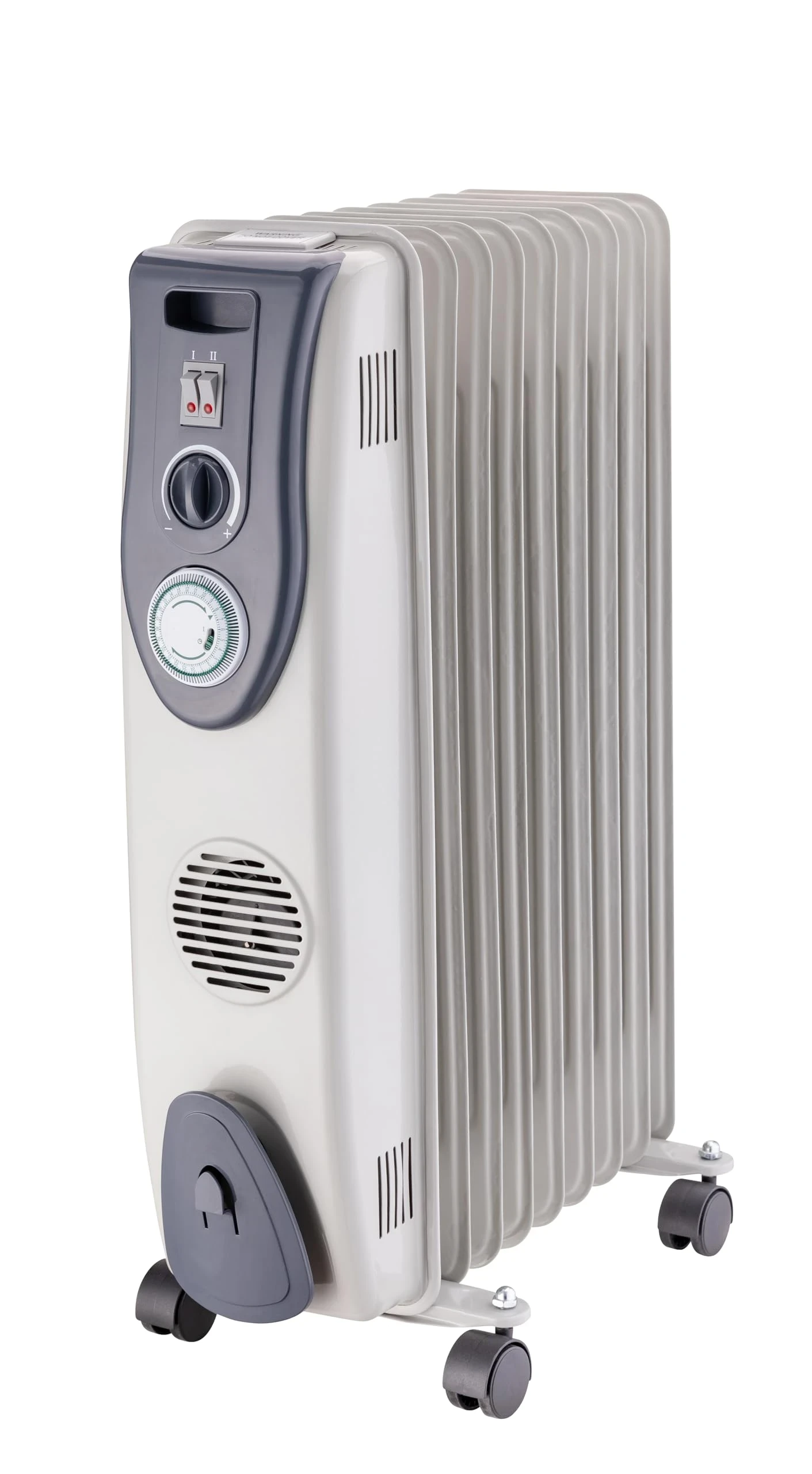 Russell Hobbs ROR09XLTF 9 XL Fins (2000W + 400W Fan) Electric OFR Room Heater Oil Filled Radiator | LARGEST FINS in India for Even & Quick Heating | 24-Hour Clock Timer, Variable Temp | 2 Yr Warranty