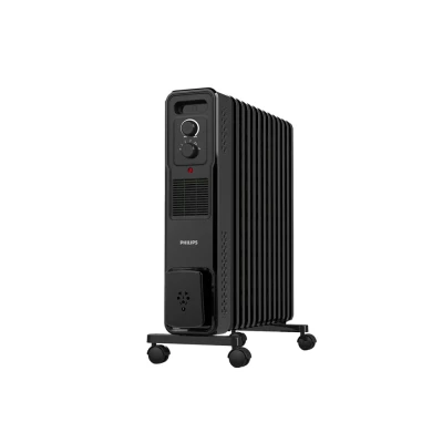 Philips 13 Fin Oil Filled Room Heater (OFR) | New M-Shaped Heating Fins for 30% Faster Heating | 5 Heat Settings | Tilt & Auto Shut-Off Protection | PTC Fan Heater for Instant Warmth | New Launch