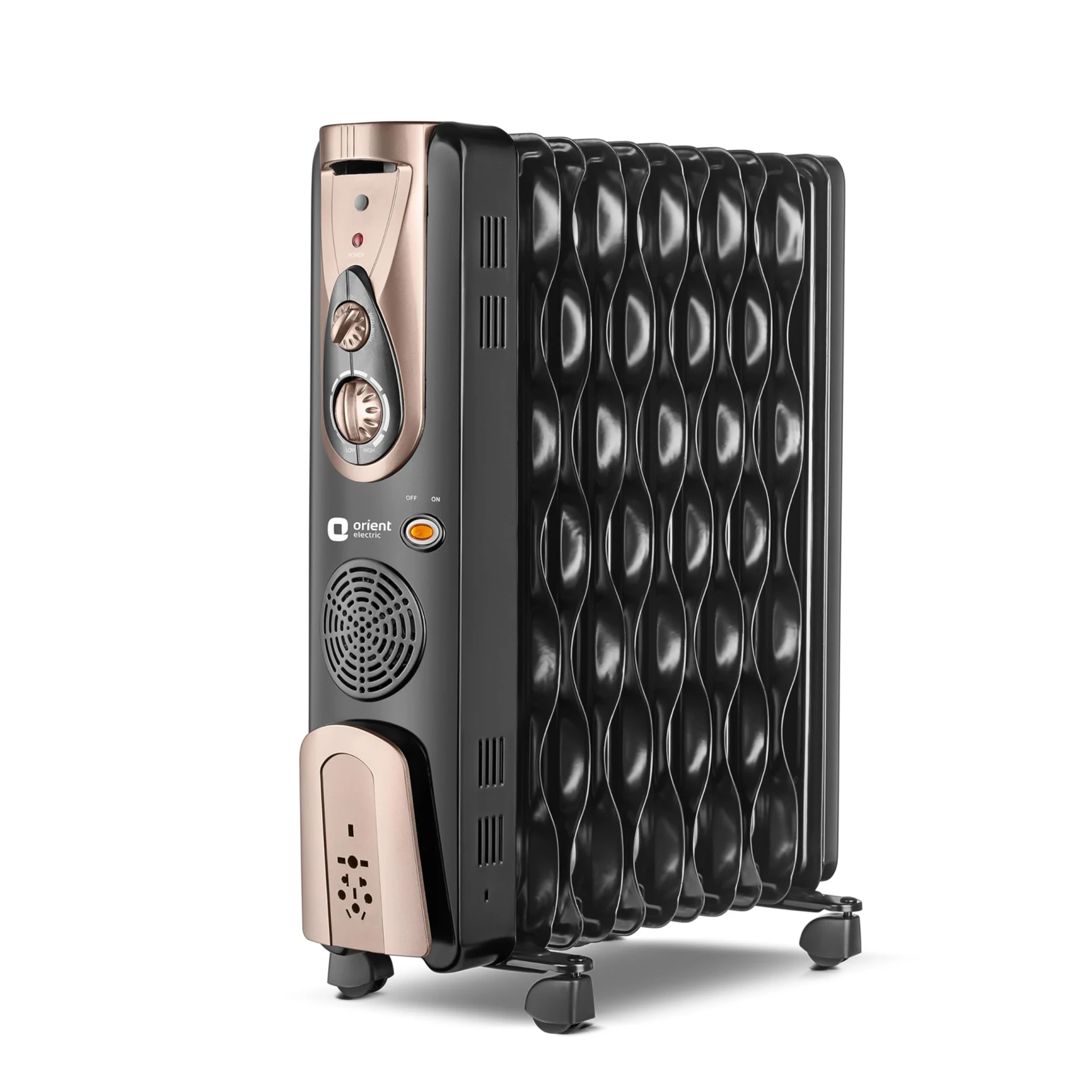 Orient Electric Comforter Collection 11 fin Oil Filled Radiator | Advanced S-Shaped Fins |2900W Power| with PTC Fan Heater| 3 Heat Settings | 2 Years Warranty
