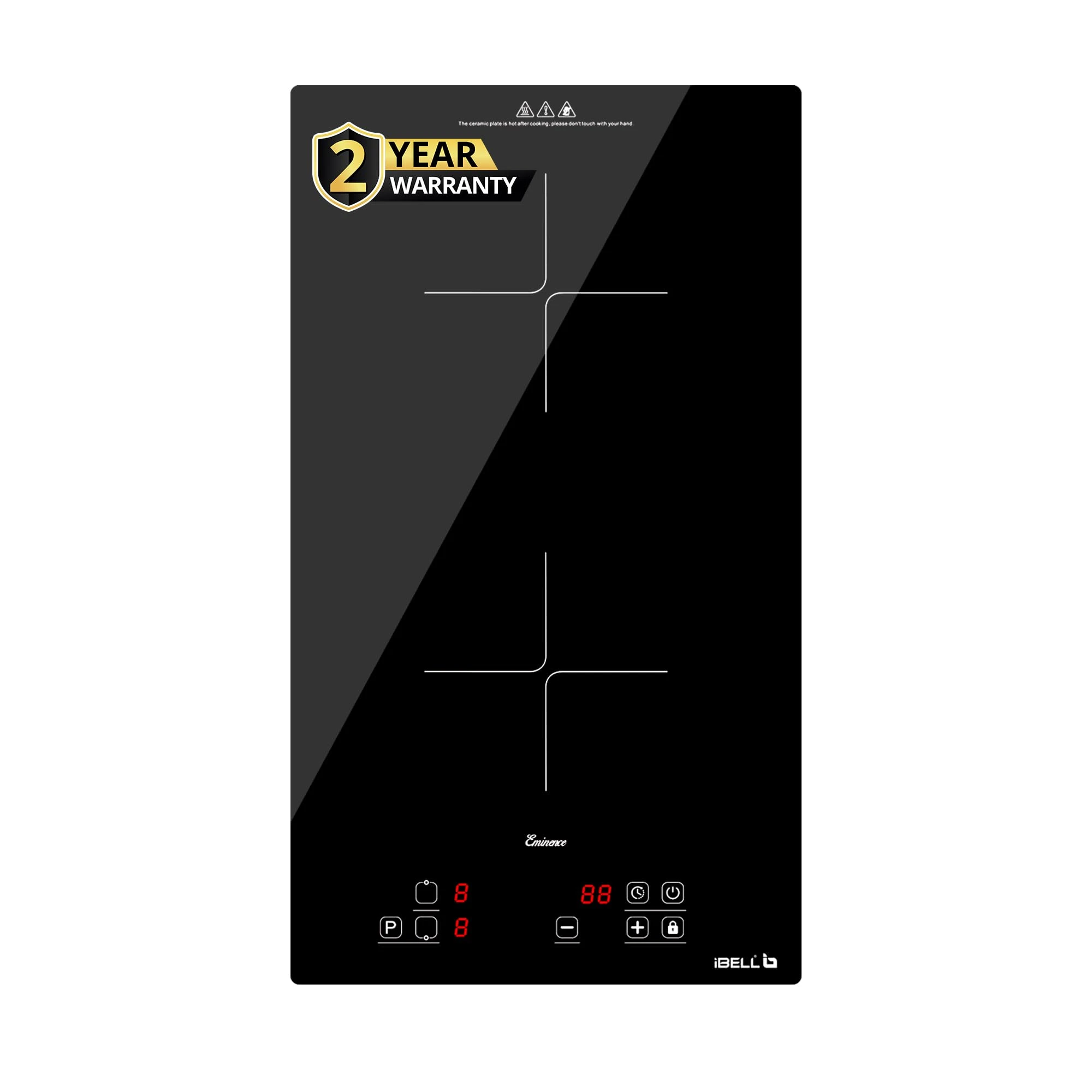 iBELL EMINENCE02, 3500W, 2-Zone Induction Hob