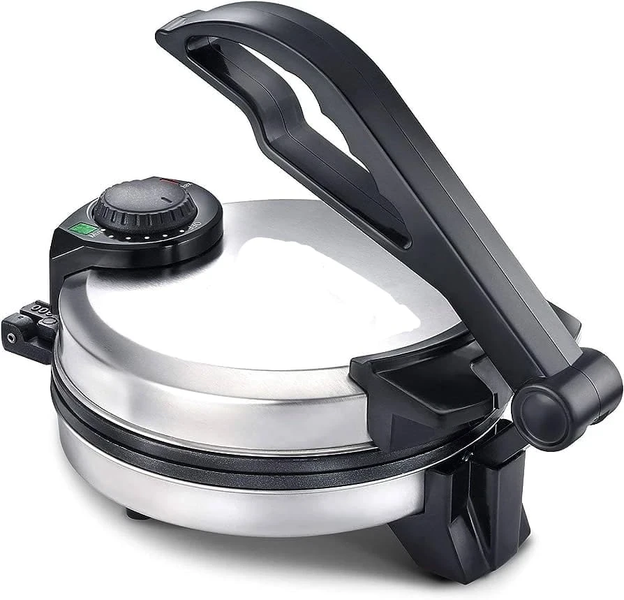 Prestige PRM 5.0 Electric Roti Maker with Adjustable Temperature Control, Granite Non-Stick Coating, Stainless Steel Body, 900 Watts, 25 cm