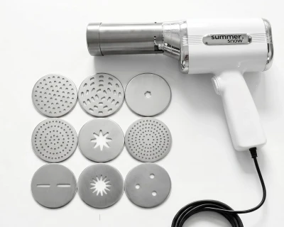 Summer Snow Electric Idiyappam & Snack Maker - Corded Power- No Battery - 9-in-1 Churros, String Hopper, Murukk, Sev, Farsan & Pasta Press, Potato Ricer
