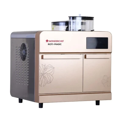 Wonderchef Roti Magic, Fully Automatic Electric Roti Maker Machine for Homemade Hot Fresh Rotis, Dough Kneading, Rolling and Baking, Easy to Use, 12+ rotis in 15 mins, 2-Yr Warranty