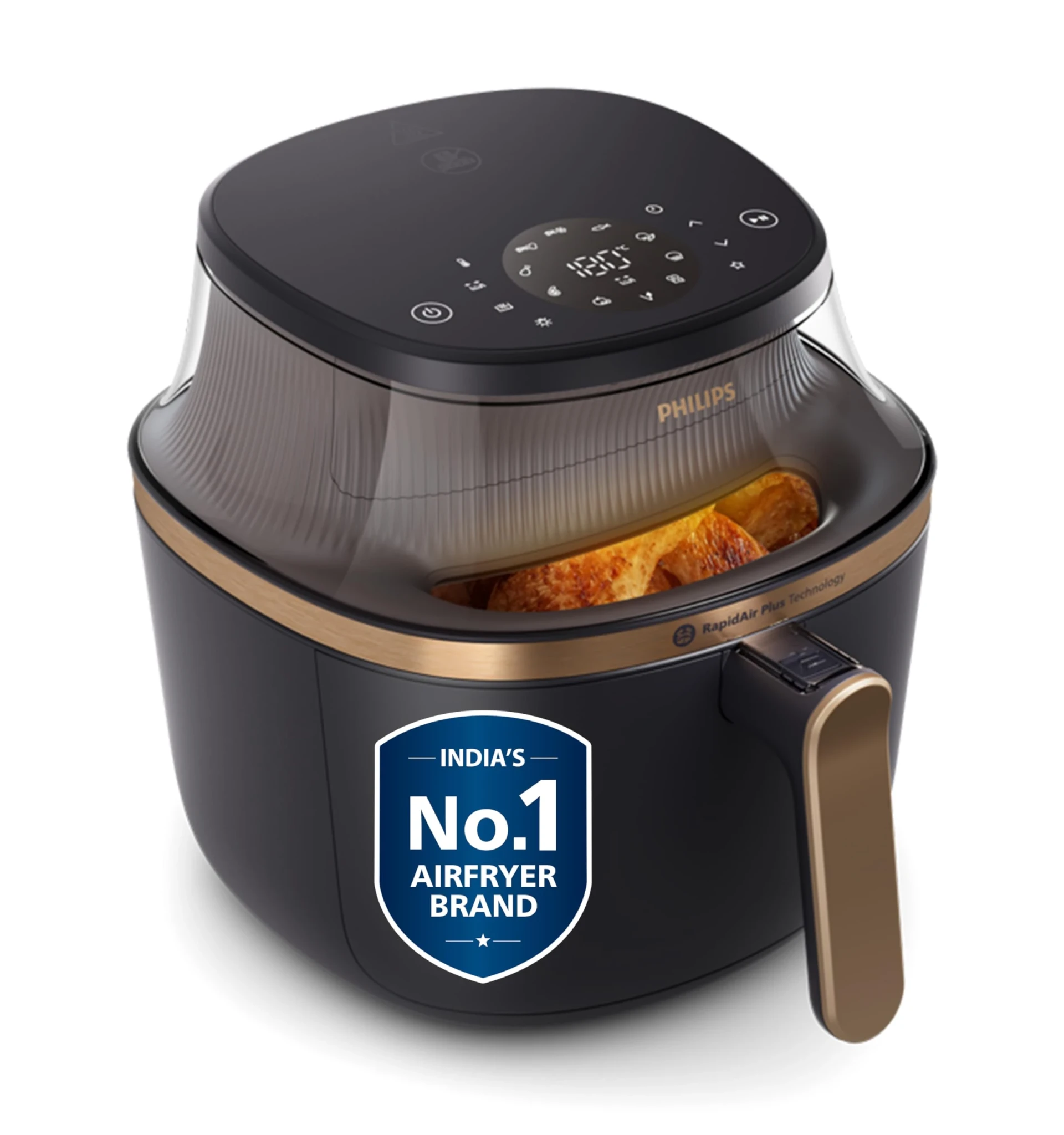 Philips Air Fryer Oven 7.2L with See Through Window, 16-in-1 Functions: Airfry, Bake, Grill, Ferment for Curd & Dehydrate for Fruits, Airfryer with Touch Control & Rapid Air Plus for 360Ëš Even Cookin
