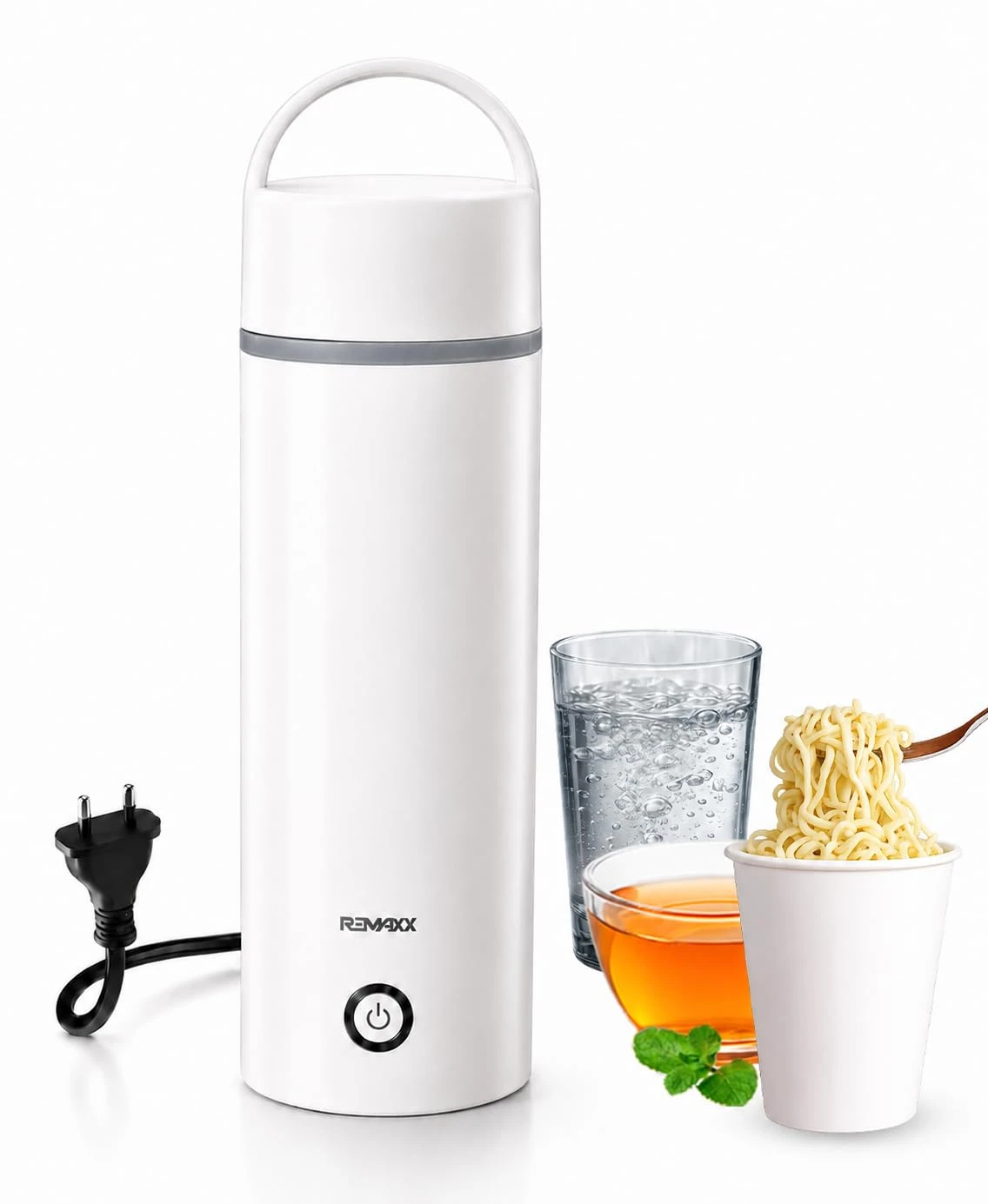 Remaxx Thermo X 400ML Electric Kettle | 304 Food Grade Stainless Steel | Quick Boil Technology | Auto Shut-Off | Leak Proof | Cool Touch Body | Ideal for Office, Travel & Home (Portable)