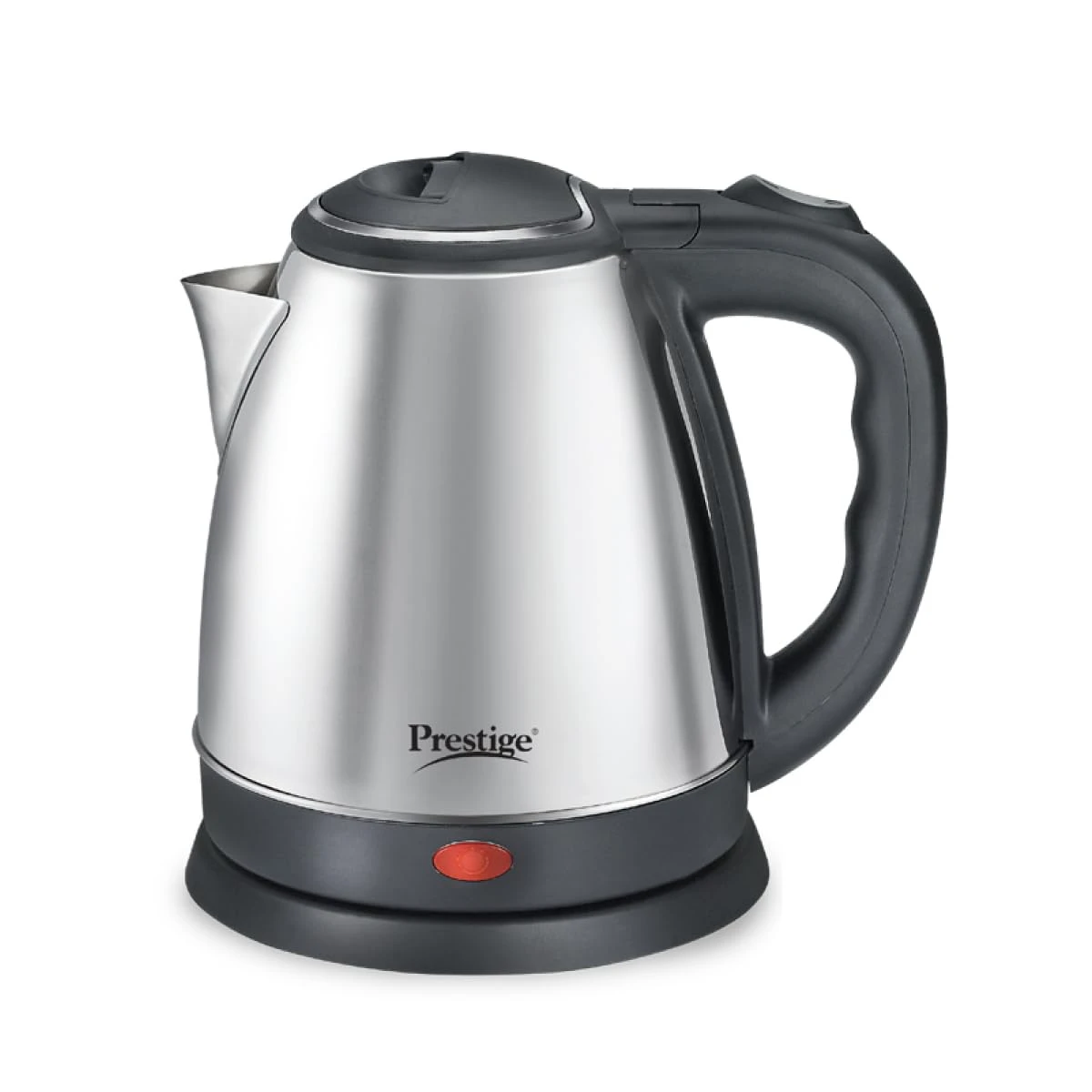 Prestige 1.5L PKOSS Stainless Steel Electric Kettle | 1350 Watts| Elegant Design | Cool-touch Handle and Lid | Automatic Cut-Off and Single-Touch Lid Locking | Black | 1Y Warranty | ISI Certified — VK Furniture & Electronics | VK Furniture Mangalore