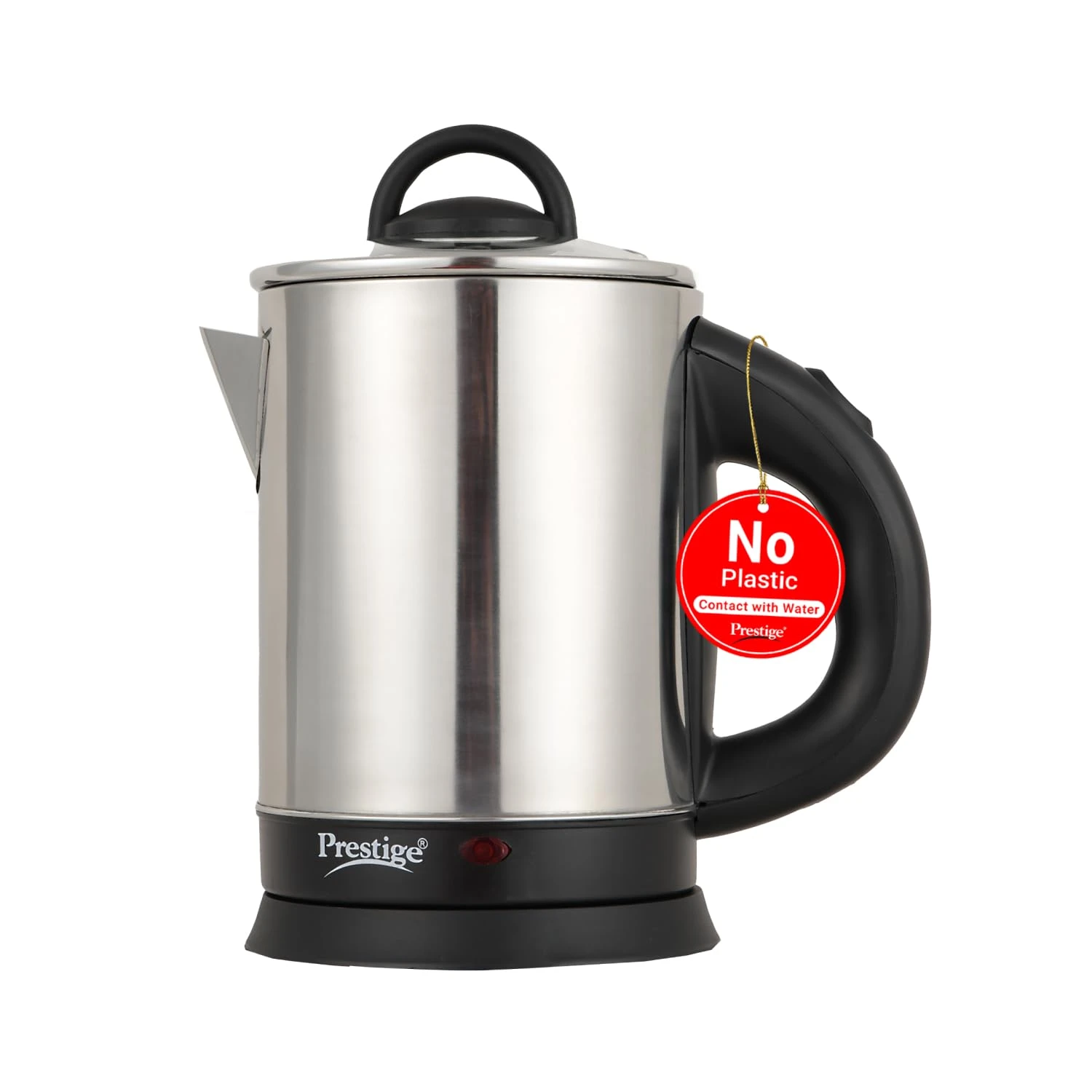 Prestige 1.7L PKGSS Stainless Steel Electric Kettle | 1350 Watts | Glass Lid with heat resistent handle | Single Touch lid locking |Automatic Cut Off | Silver — VK Furniture & Electronics | VK Furniture Mangalore