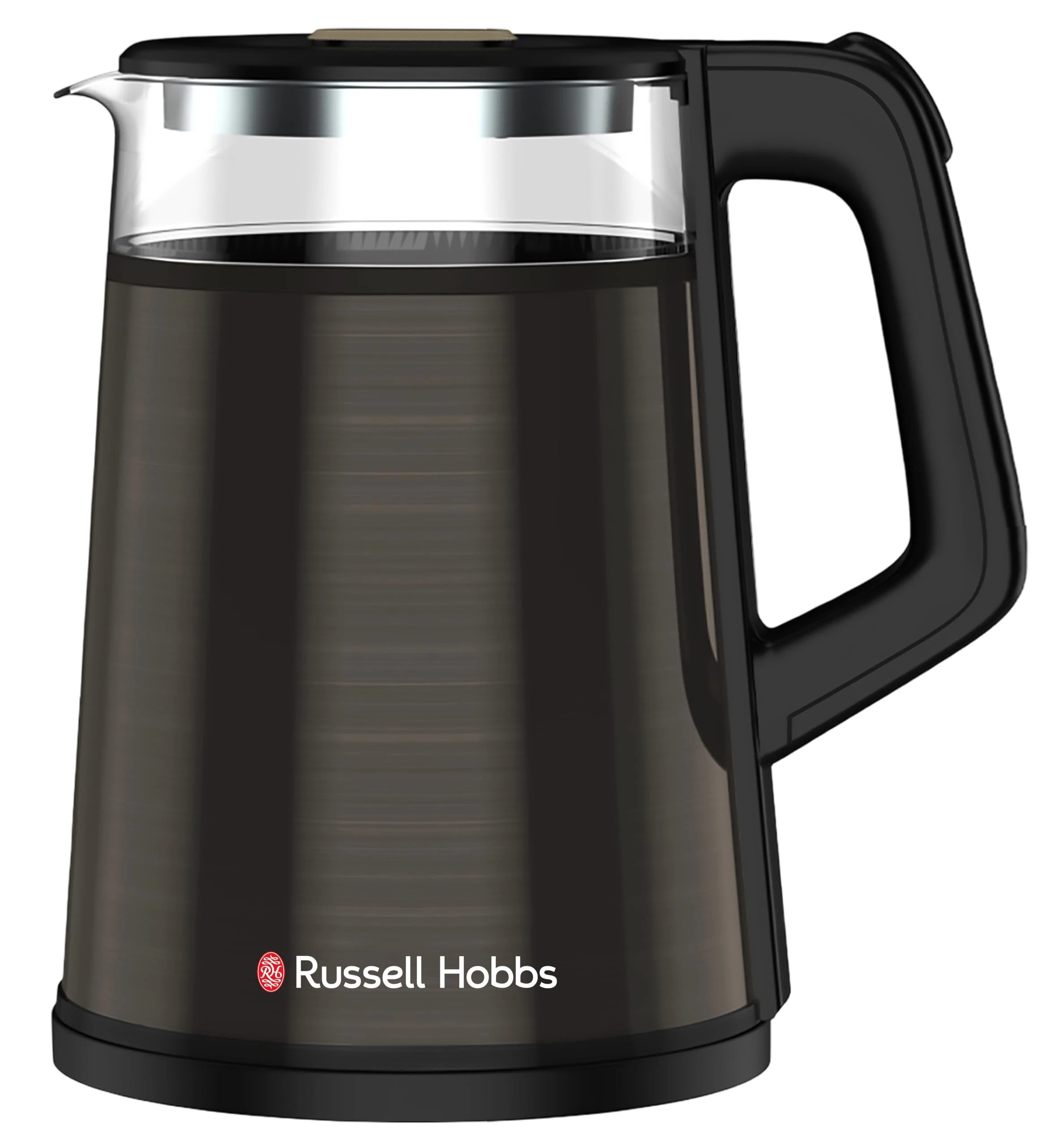 Russell Hobbs NeoKettle 1.2L 1350W Black Stainless Steel Kettle | Fast Boil, Auto Shut-Off & Dry Boil Protection | Cool-Touch Handle, 360Â° Swivel Base & Stylish Compact Design | RJK1200