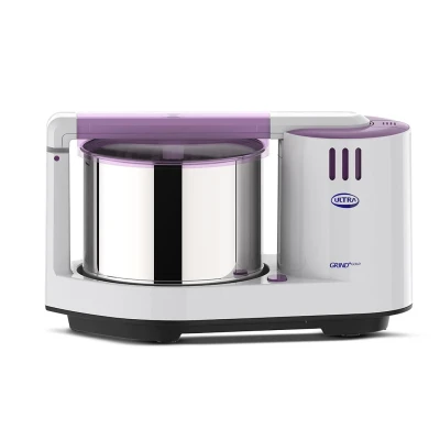Ultra Grind+ Gold 2 Litre Table Top Wet Grinder - White | Fast Grinding Conical Stones, 150W Motor with 5 Years Warranty | AISI 304 Food-Grade SS Multi Utility Cylindrical Drum, Light Weight