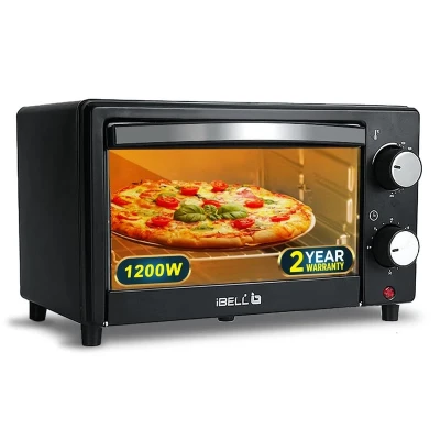 iBELL WAVE10 OTG Oven â€“ 10L Compact Design, 1200W Power | Multi-Function Oven, Toaster & Griller with Adjustable Temperature and Timer Control