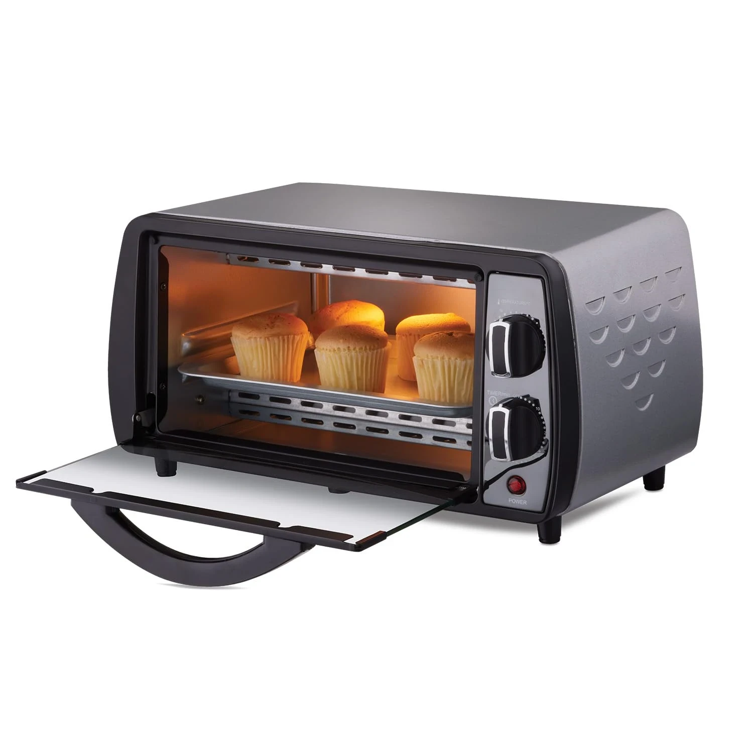 Bajaj 1000Tss Oven Toaster Grill (10 liter Otg),Baking Accessories With Extra Pizza Tray,Stainless Steel Body With Transparent Glass Door,2 Year Warranty,Black&Silver,800 Watts, Color - Multicolour