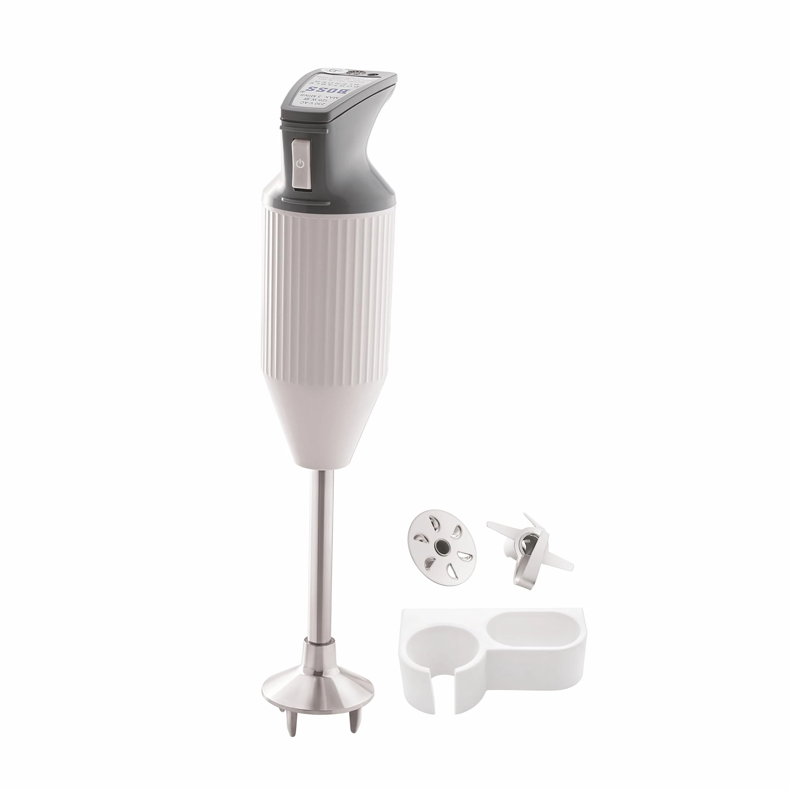 BOSS E111 Portable Hand Blender 180 Watt | Easy to Clean and Store | ISI-Marked, Grey — VK Furniture & Electronics | VK Furniture Mangalore