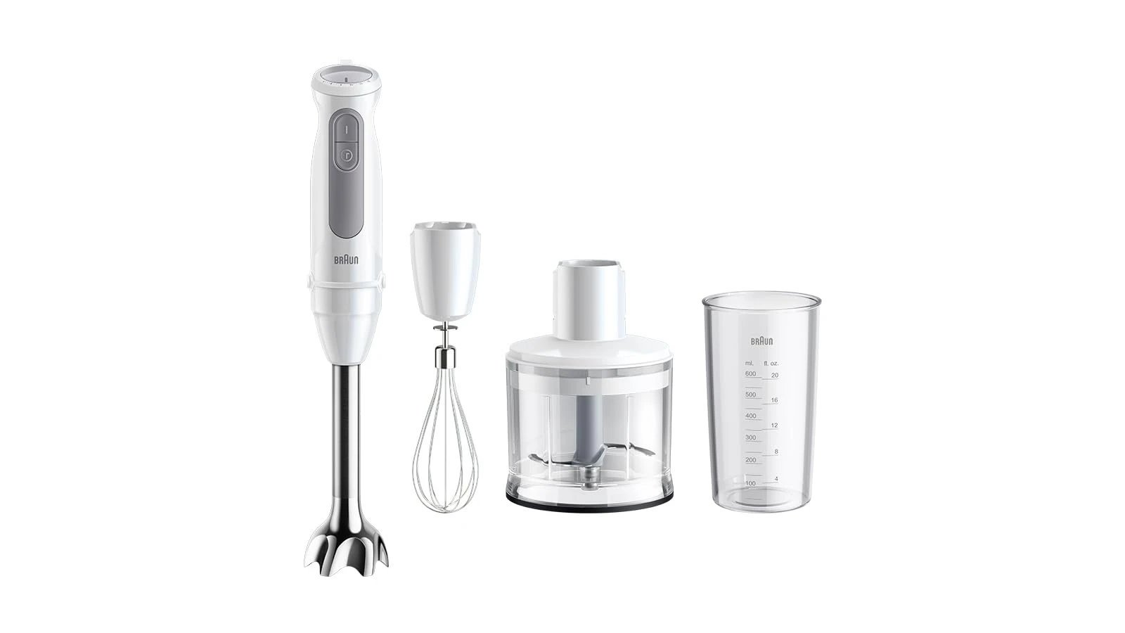 Braun MultiQuick 5, Powerful 1000W Hand Blender, Patented PowerBell Technology, Made in Europe, Guranteed Splash-Proof, 21 Speed + Turbo, All-in-1: Blender, Grinder, Chopper & Whisker, MQ50236M — VK Furniture & Electronics | VK Furniture Mangalore