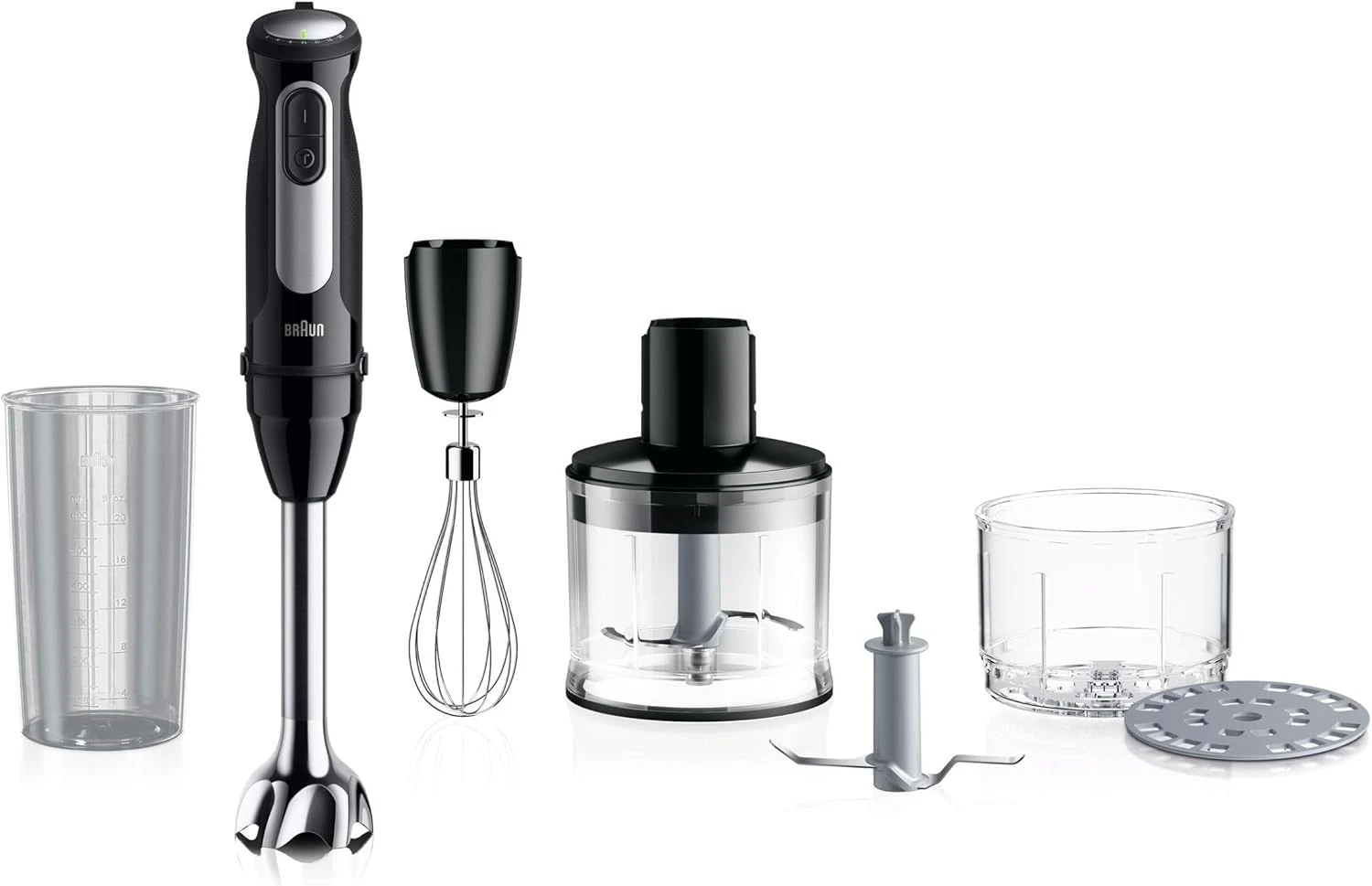 Braun MultiQuick 5 Pro, Powerful 1000W Hand Blender, Patented PowerBell Technology, Made in Europe, Guranteed Splash-Proof, 25 Speed + Turbo, All-in-1: Blender, Grinder, Chopper & Whisker, MQ55254M — VK Furniture & Electronics | VK Furniture Mangalore