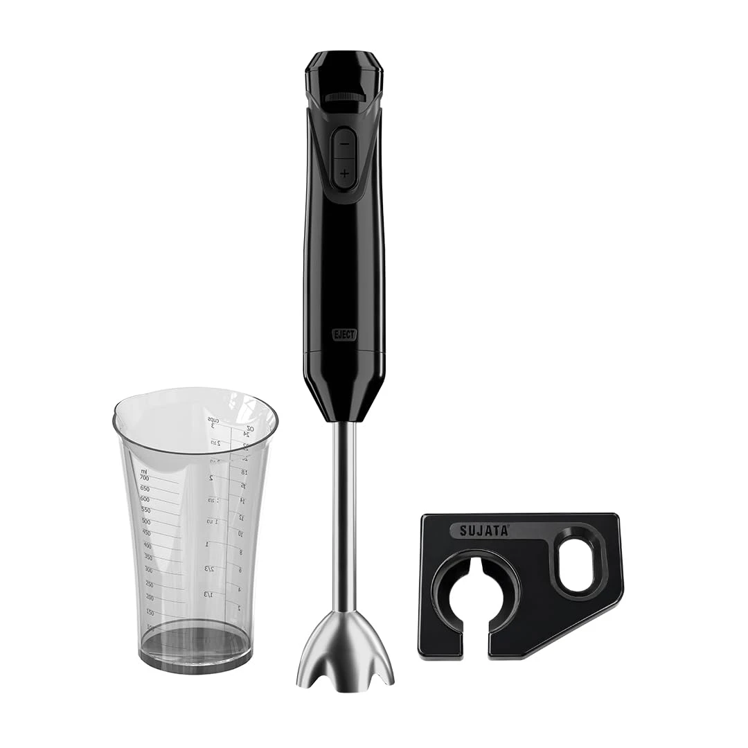 Sujata Blendstick Hand Blender | 600W Heavy Duty Motor | Variable Speed Control | Stainless Steel Shaft | 18000 RPM | Professional Immersion Blender | Easy Clean | Black — VK Furniture & Electronics | VK Furniture Mangalore