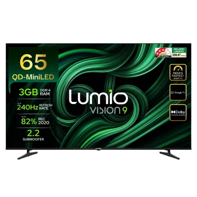 Lumio Vision 9 2026 165cm (65 inches) 4K Ultra HD Smart QD-MiniLED Google TV EPIC2-ADSI