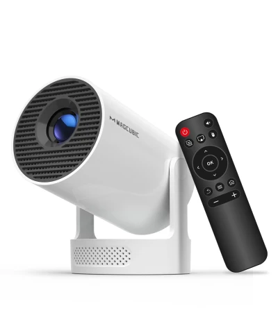 Magcubic Mini Projector with WiFi 6 and Bluetooth 5.4, Portable Projector 4K Support, 5W Soundbase Speaker, Auto Vertical ...