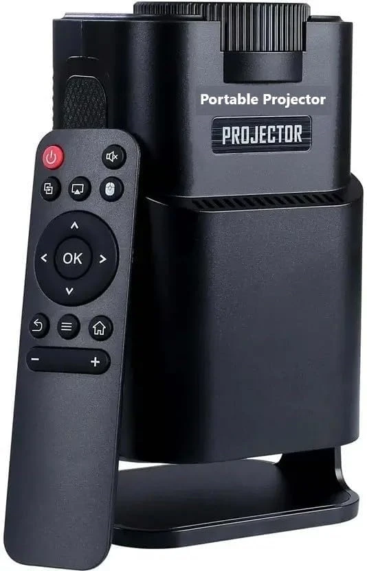 Hy320 Mini Portable Projector-5G WiFi 6,Bluetooth 5.0 and Android 11,Support 4K and 1080P Full Hd, Led Projector with 4D/4...