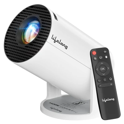 Lifelong Electronics Lightbeam Android Smart LED Projector 4K UHD & 1080p Support, Built-in Streaming Apps (Netflix, Prim...