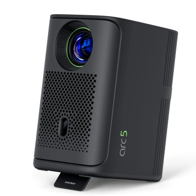 Lumio Arc 5 Portable Home Projector | Official Google TV with Netflix | Native 1080p Full HD | 4K Support | 200 ANSI Lumen...