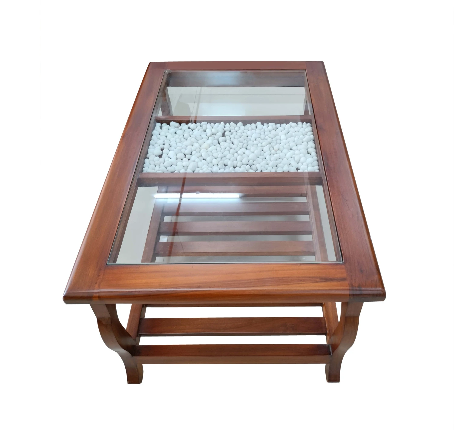 S Leg  Middle Stone Coffee Table