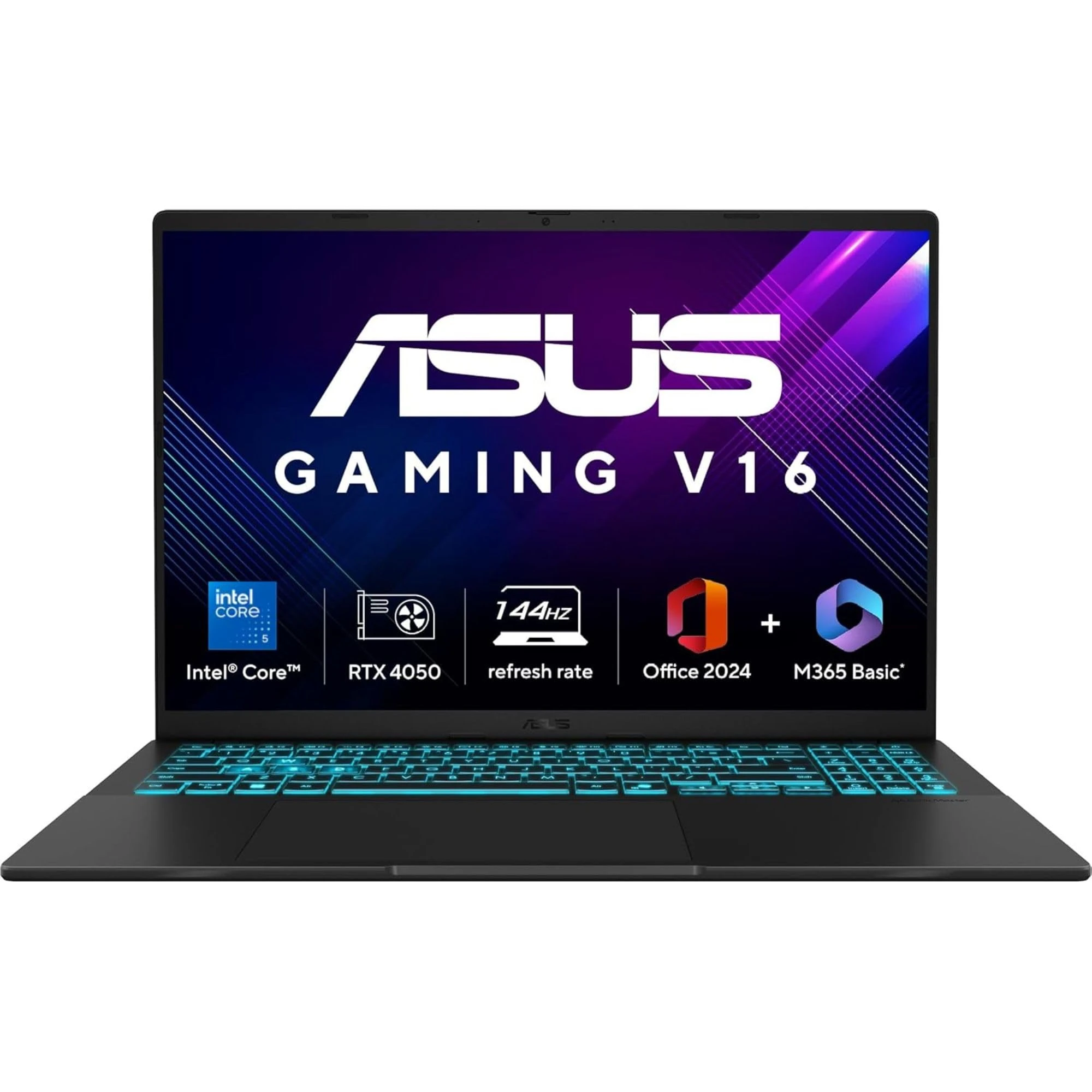 ASUS Gaming V16 (2025) 14th Gen,Intel Core 5 210H Gaming Laptop (RTX 4050-6GB/16GB RAM/512GB SSD/Windows 11 Home/16/144Hz/...