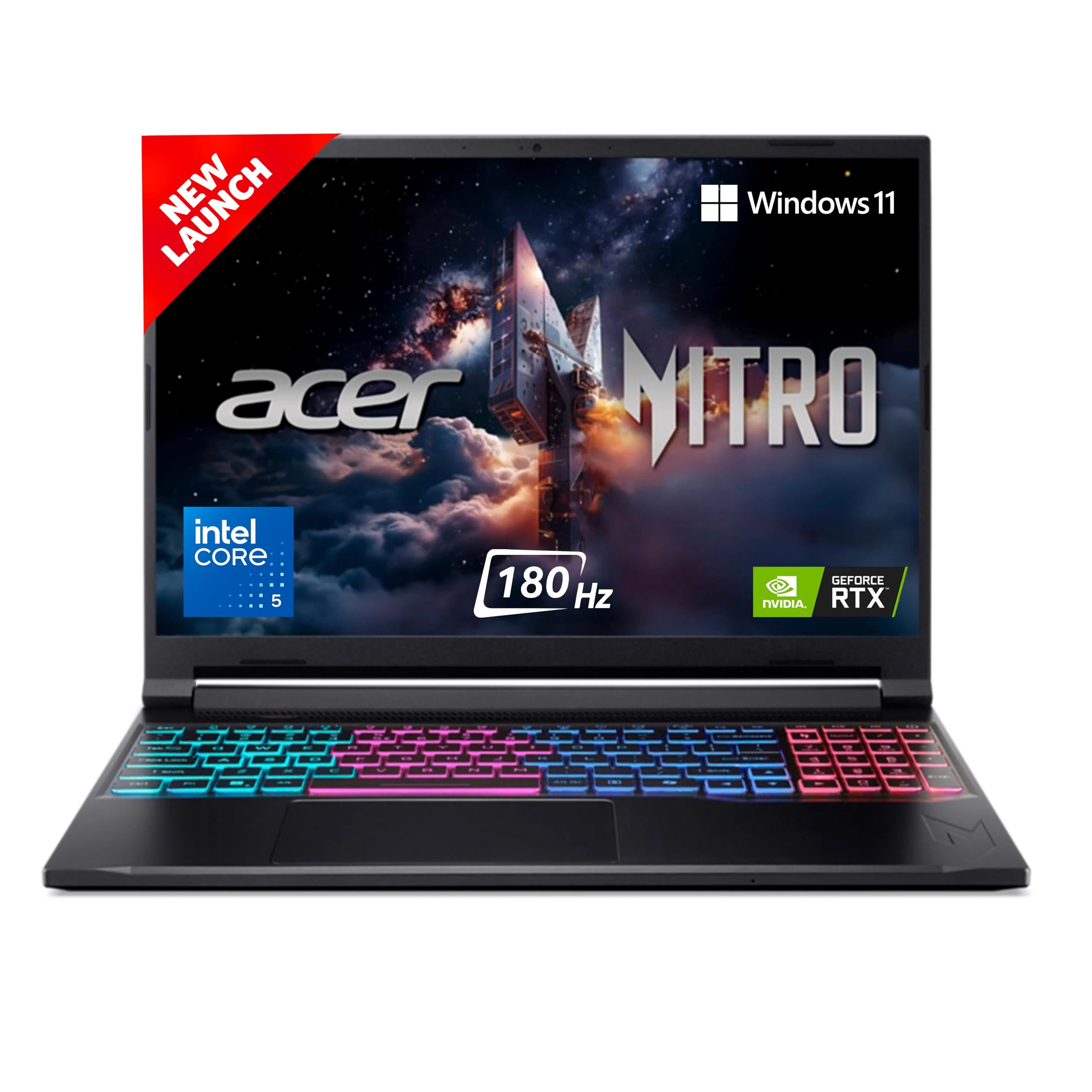 acer Nitro V 16S, Intel Core 5-210H Processor, NVIDIA GeForce RTX 5050-8GB GDDR7, 16GB DDR5, 512GB, FHD IPS, 16"/40.6cm, 1...