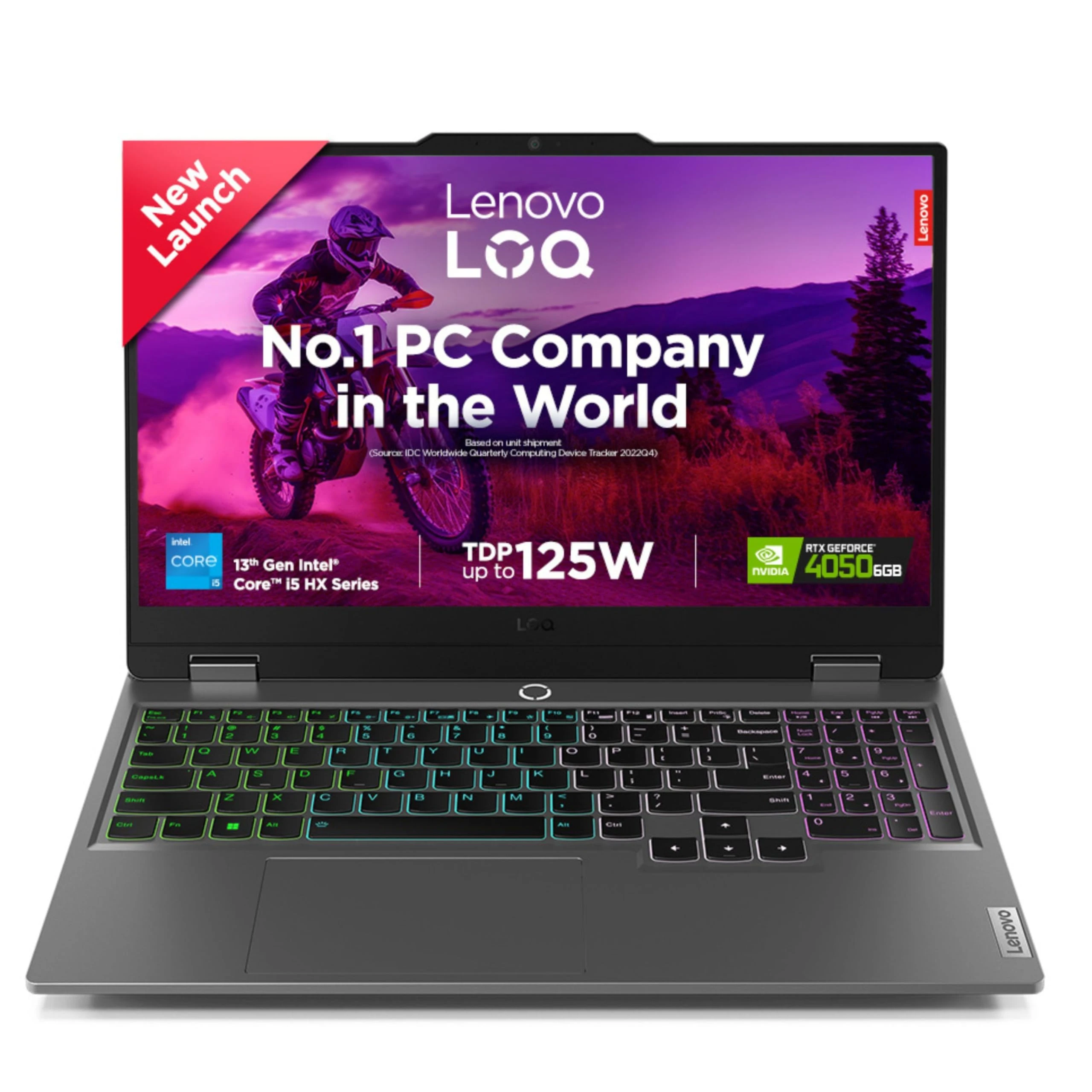 Lenovo LOQ 2024, Intel Core i5-13450HX, 13th Gen, NVIDIA RTX 4050-6GB, 16GB RAM, 512GB SSD, FHD 144Hz, 15.6"/39.6cm, Windo...