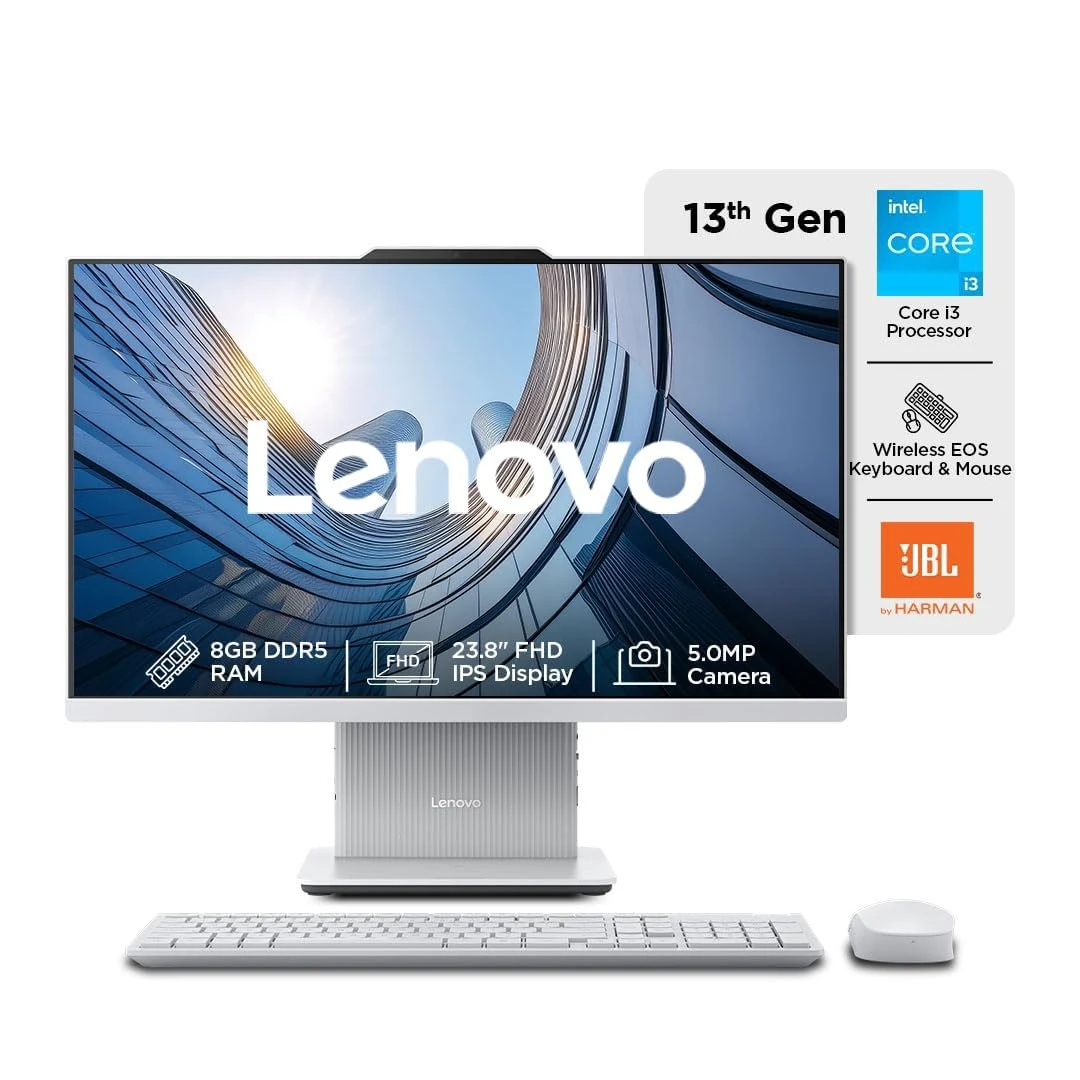 Lenovo IdeaCentre AIO 13th Gen Core™ i3-1315U 24" FHD IPS (8GB RAM/512GB SSD/Windows11/Office 24/3Wx2 Harma...