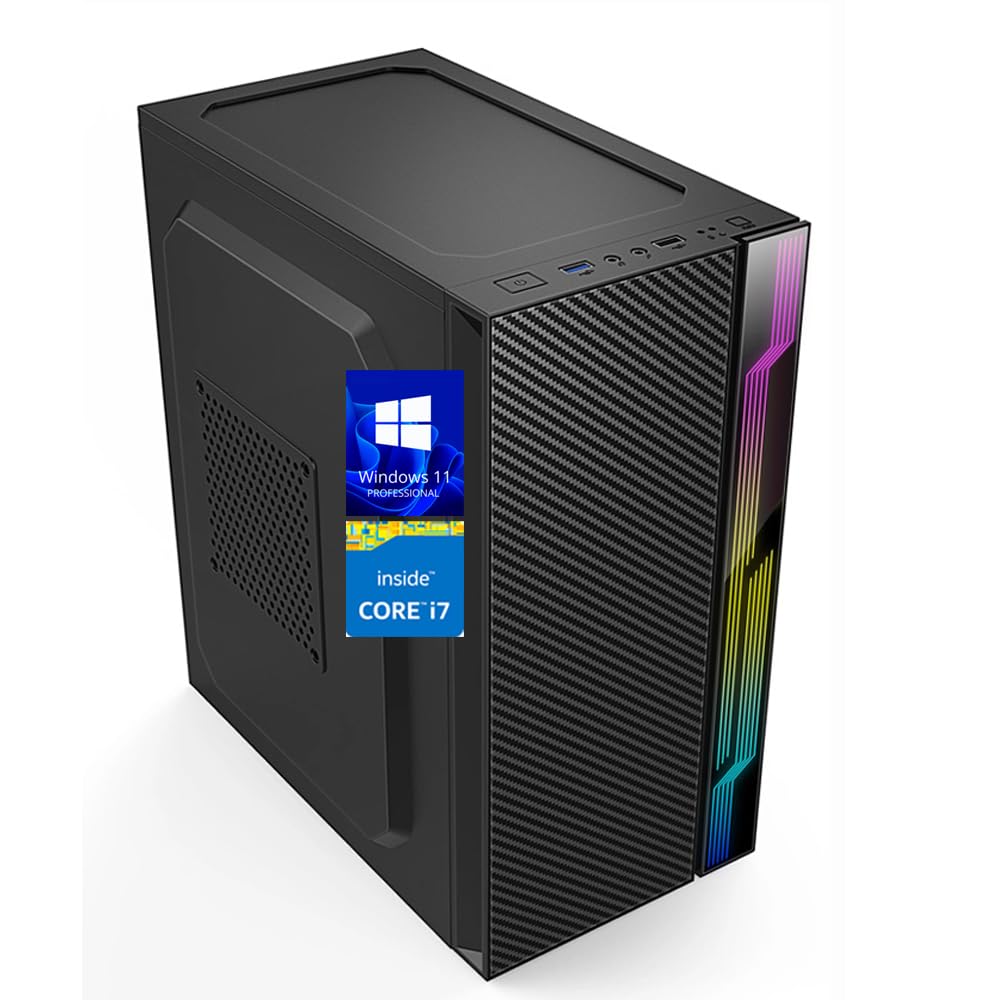 CloudVU Desktop PC,Core i7-4770/90 Turbo | 16GB RAM | 512GB M.2 NVMe SSD | HDMI, VGA, Gigabit LAN,USB 3.0,Clocite Copper C...