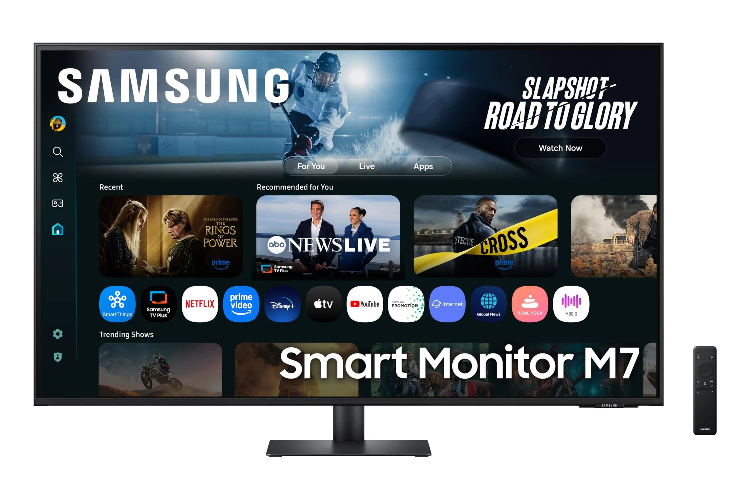 Samsung 43"(1.08m) 4K M7 Vision AI Smart Monitor | UHD 3840 x 2160 | Smart TV Experience with AI Picture & ...