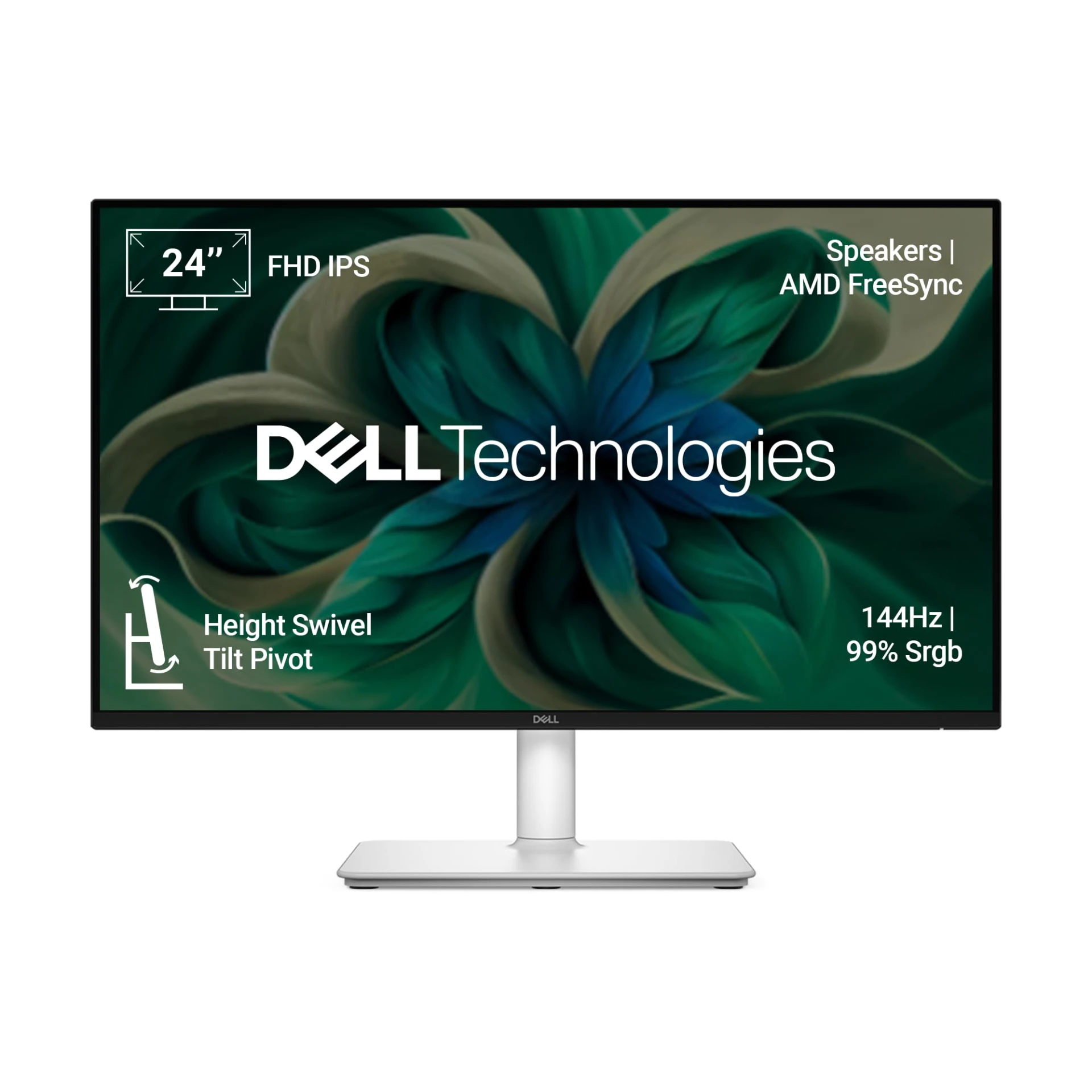 Dell S2425HSM 24"/60.45cm FHD Monitor, 144Hz Refresh Rate, IPS Panel, 1ms Response, Flicker-free, Contrast 1500:1, 2xHDMI,...
