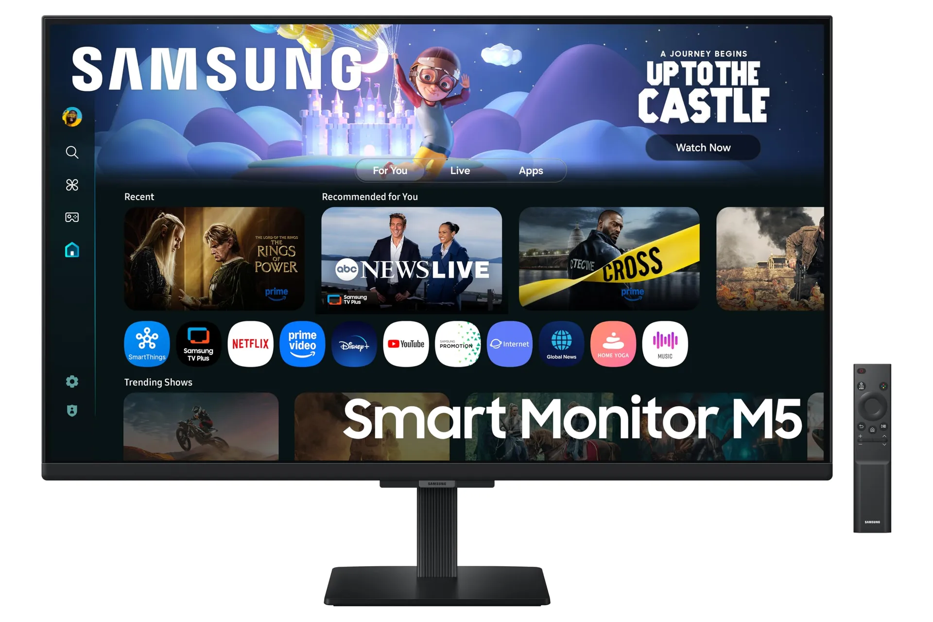 Samsung 32" (80cm) M5 Smart Monitor with Smart TV Experience|FHD 1920 x 1080|Screen Mirroring TV Plus|Speak...