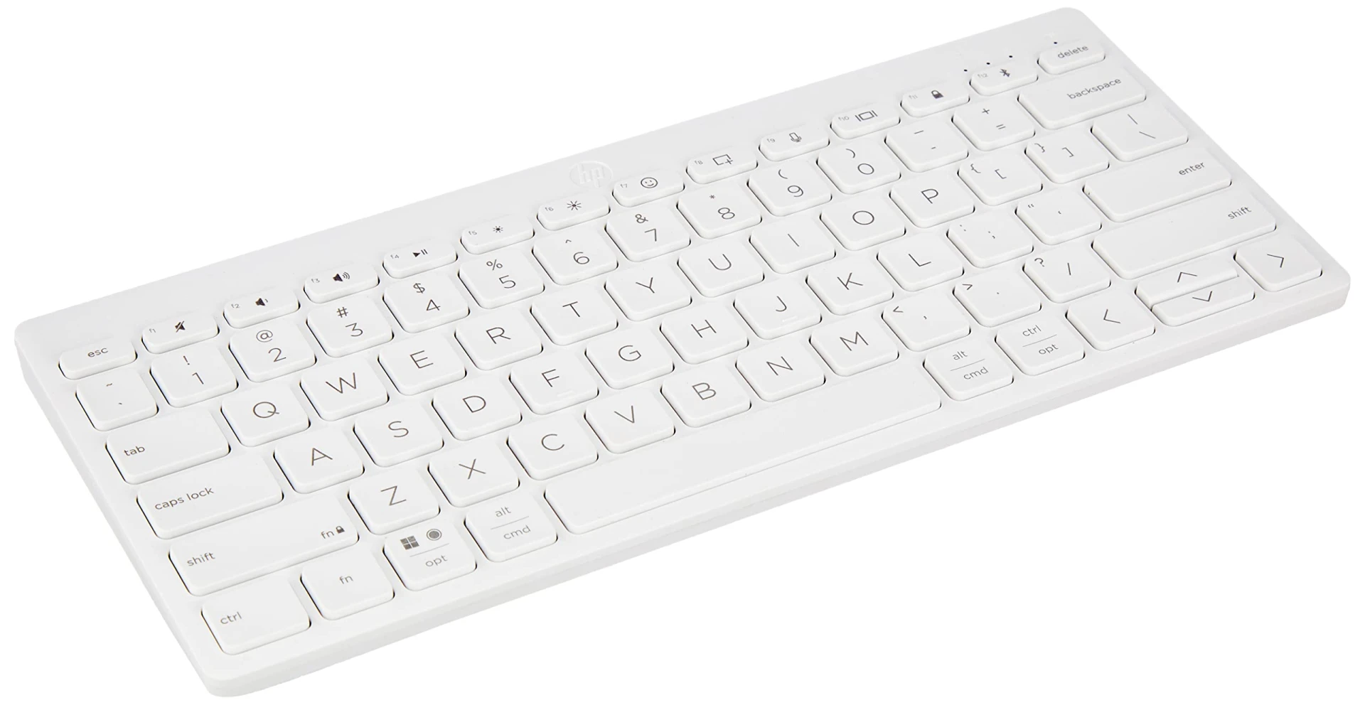 HP 350 Compact Multi-Device Bluetooth Keyboard; Spill Resistant; Swift Pair; OS Auto-Detection, LED Indicat...
