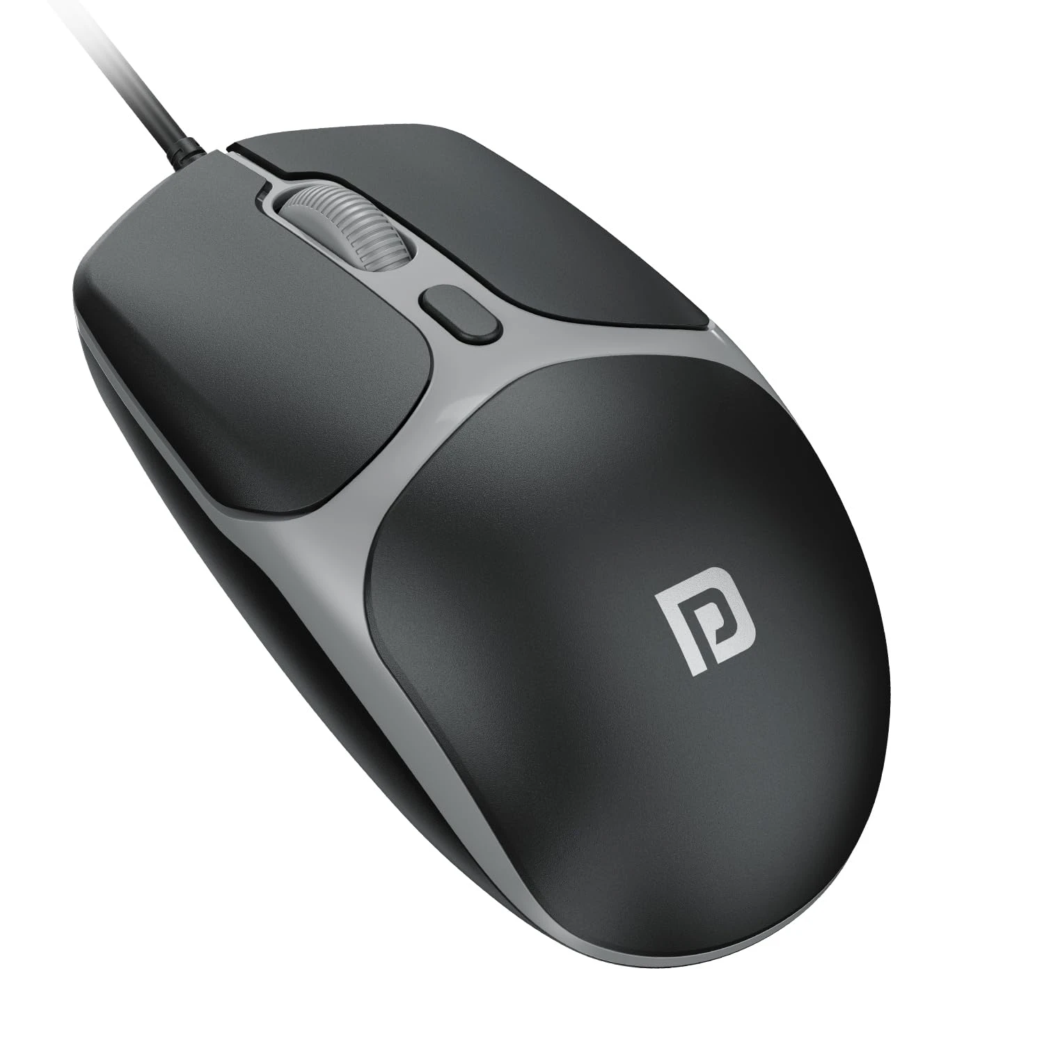 Portronics Toad 103 Wired Optical Mouse with 2400 DPI, Plug & Play, Ambidextrous, Hi-Optical Tracking, 1.5M Cable Length, ...
