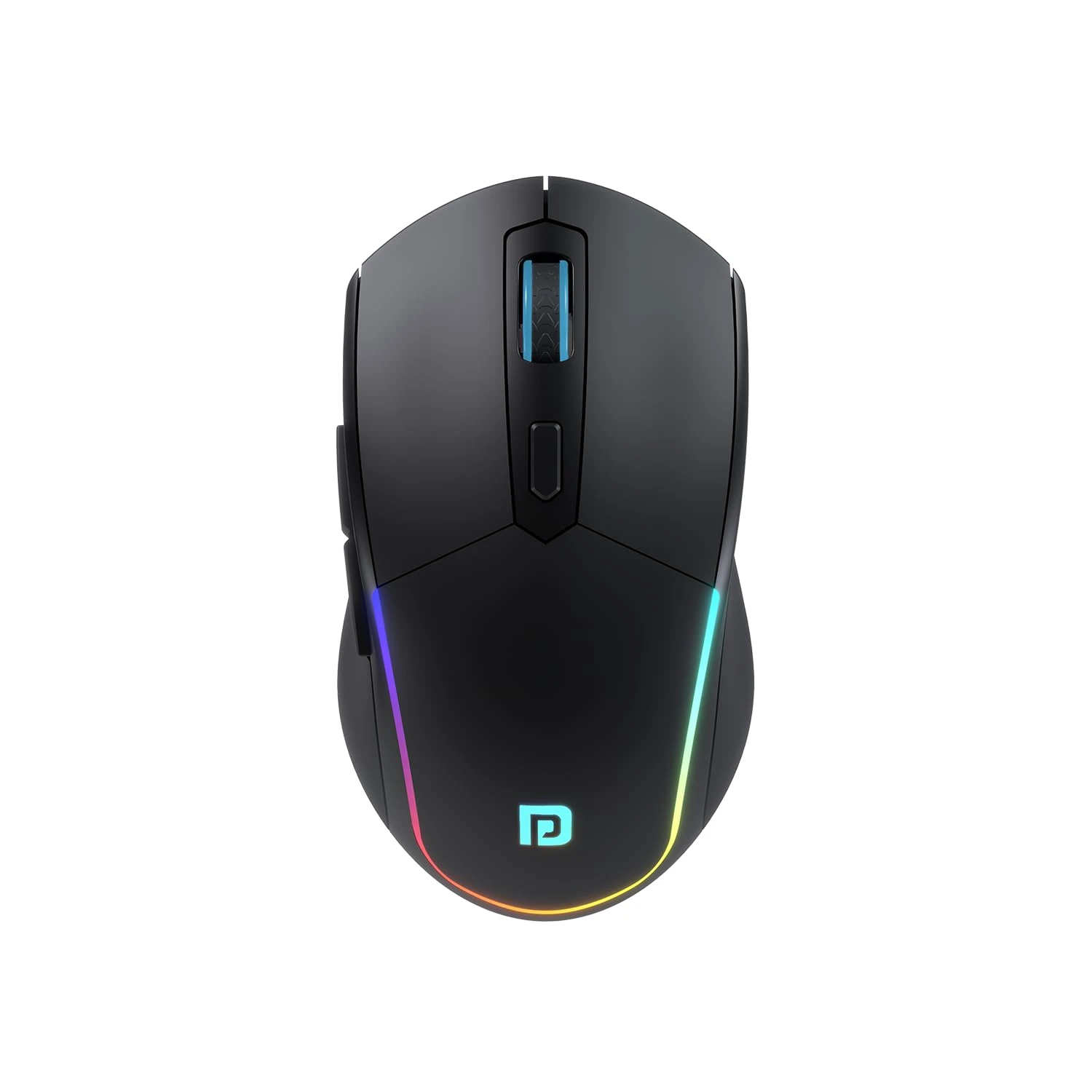 Portronics Toad One Bluetooth Mouse with 2.4 GHz & BT 5.3 Dual Wireless, 6 Buttons, Rechargeable, RGB Lights, Connect 3 De...