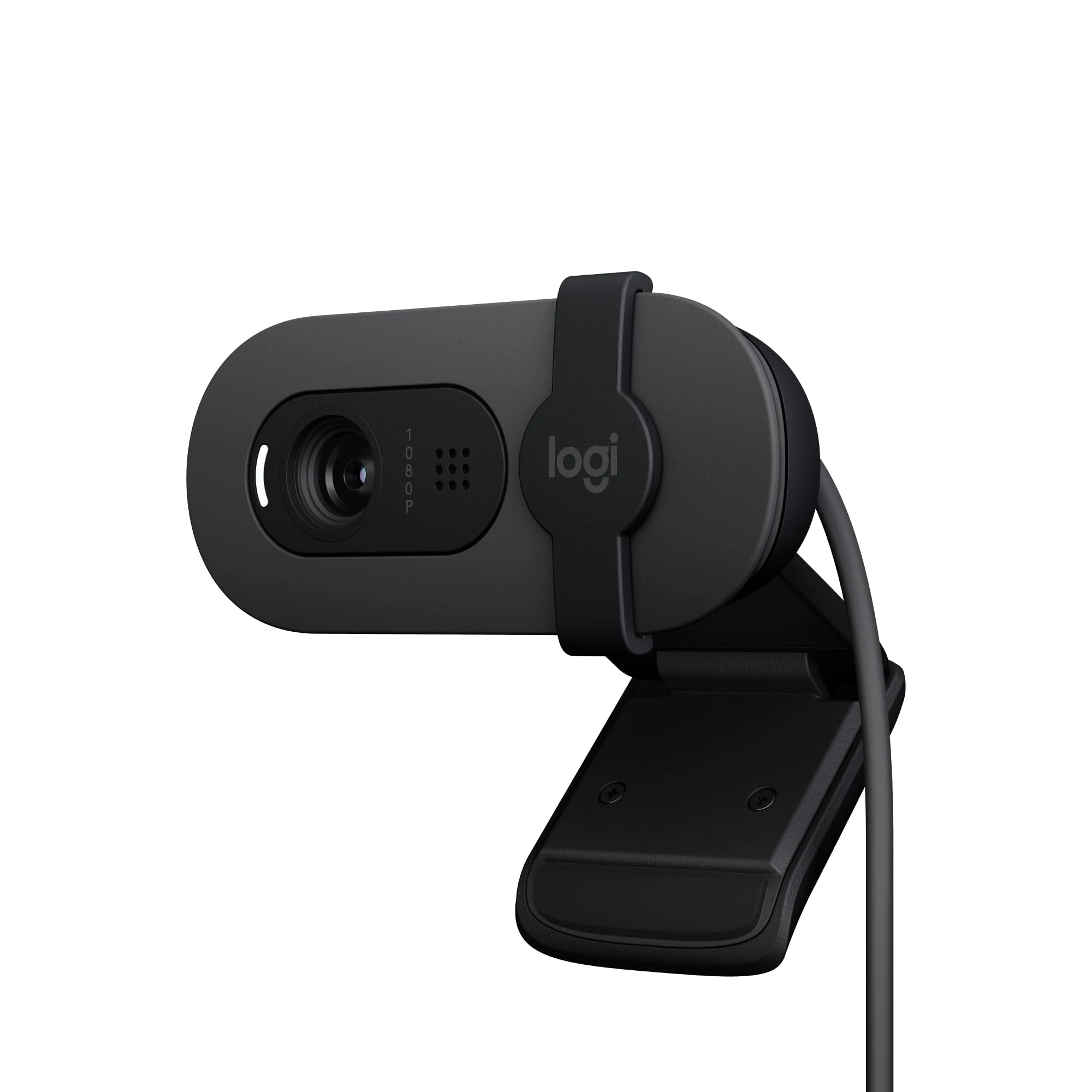 Logitech Brio 100 Full HD 1080P Webcam for Meetings and Streaming, Auto-Light Balance, Built-in Mic, Privacy Shutter, USB-...