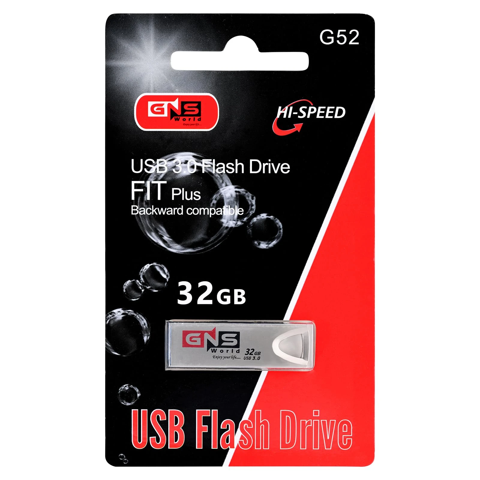 GNS World USB 3.0 Flash Drive High-Speed FIT Plus Mini Pen Drive Slim Portable USB Stick Backward Compatible USB 2.0 for L...