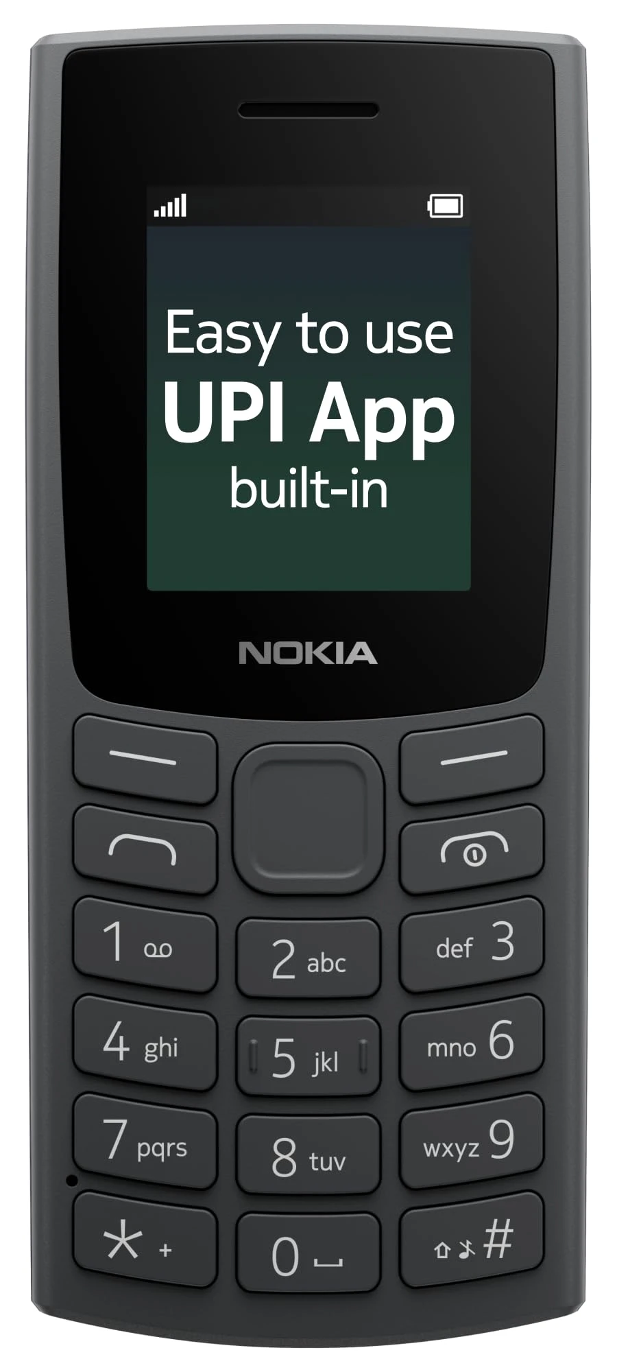 Nokia All-new 105 Single Sim Keypad Phone with Built-in UPI Payments, Long-Lasting Battery, Wireless FM Radio| 1 Year Repl...