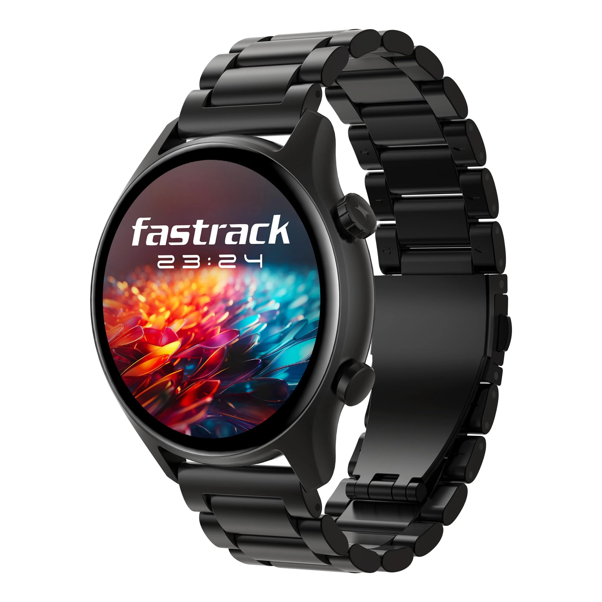 Fastrack Astor FR2 Pro 1.43" AMOLED Stainless Steel Smart Watch with SpO2, Heart Rate, BT Calling, Adaptive AOD, Functiona...