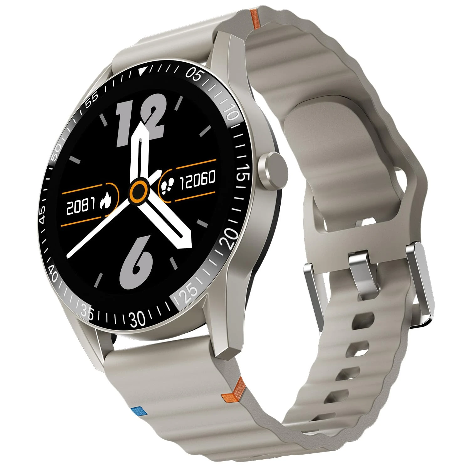Fire-Boltt Talk Round Smart Watch 1.39″ TFT Display with Bluetooth Calling, Dual Button, Voice Assistance, SPO₂ & Heart Ra...