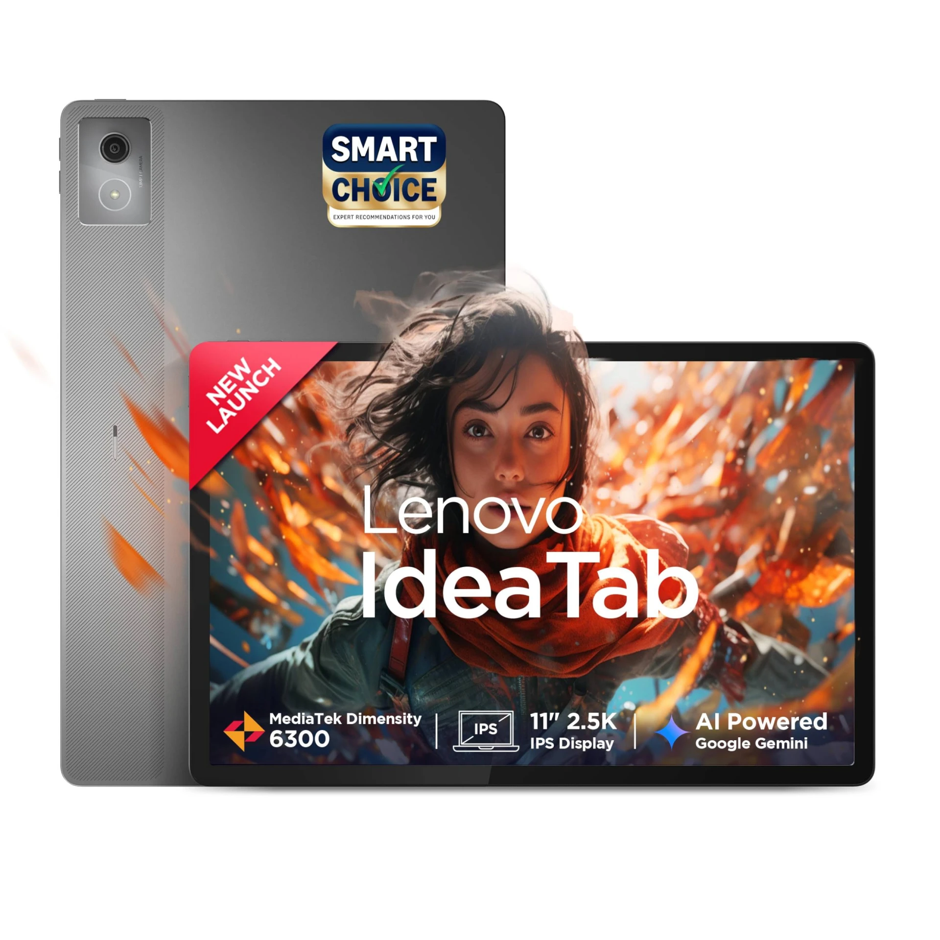 Lenovo Idea Tab Smartchoice |11-inch 2.5K Clear Display, 90Hz Refresh Rate, 8GB RAM, 256GB ROM| MediaTek Dimensity 6300| 7...