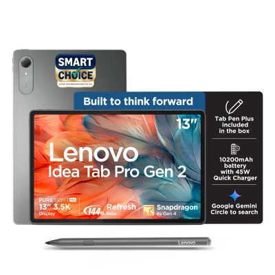Lenovo Idea Tab Pro Gen 2 with Pen Plus {Smartchoice} 13" Display, 3.5K Resolution, 144Hz Refresh | 8GB, 256GB | Snapdrago...